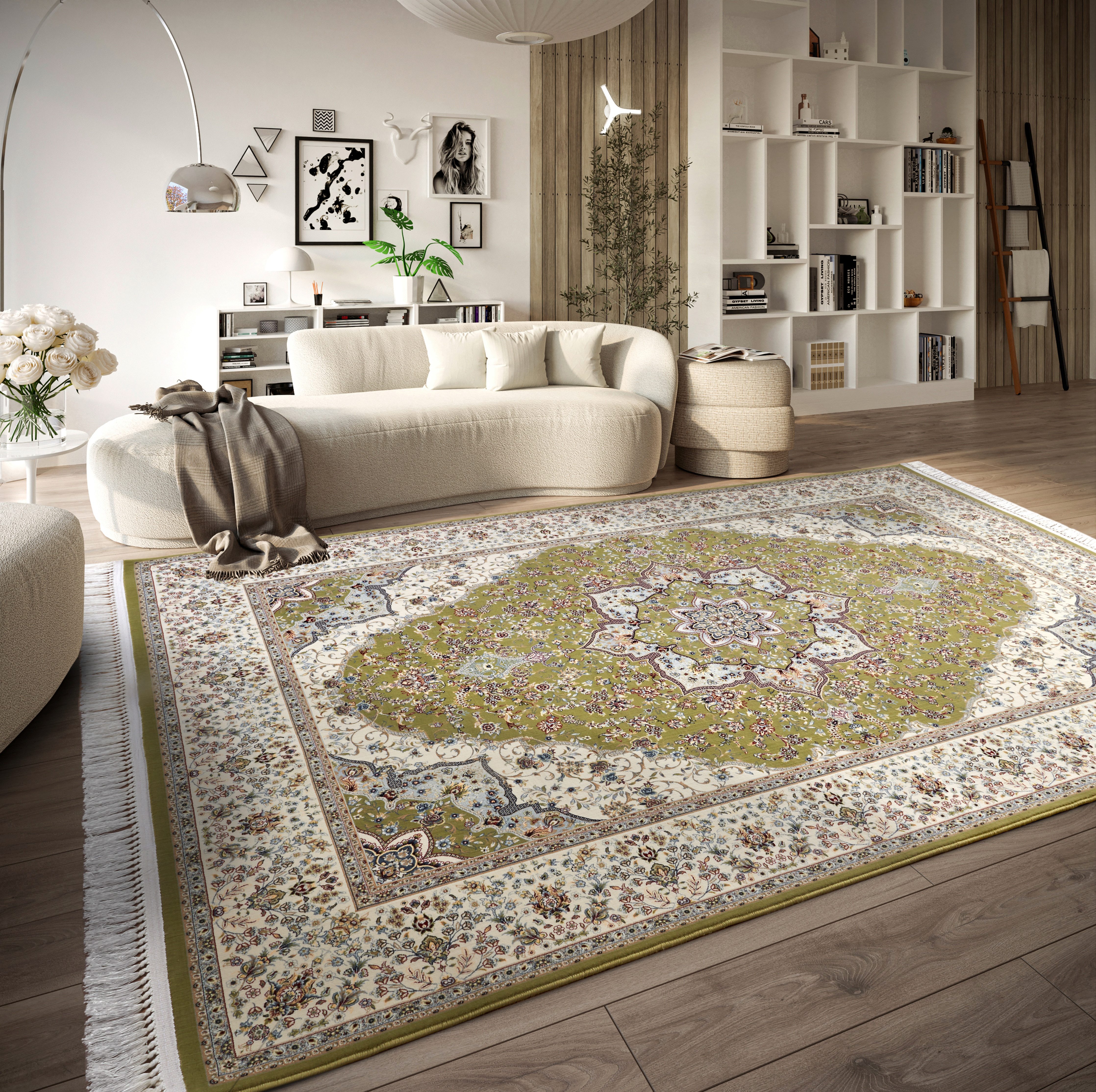 Villeroy & Boch Vloerkleed Etienne Oriëntaals, franjes, woonkamer, slaapkamer, klassiek, kortpolig