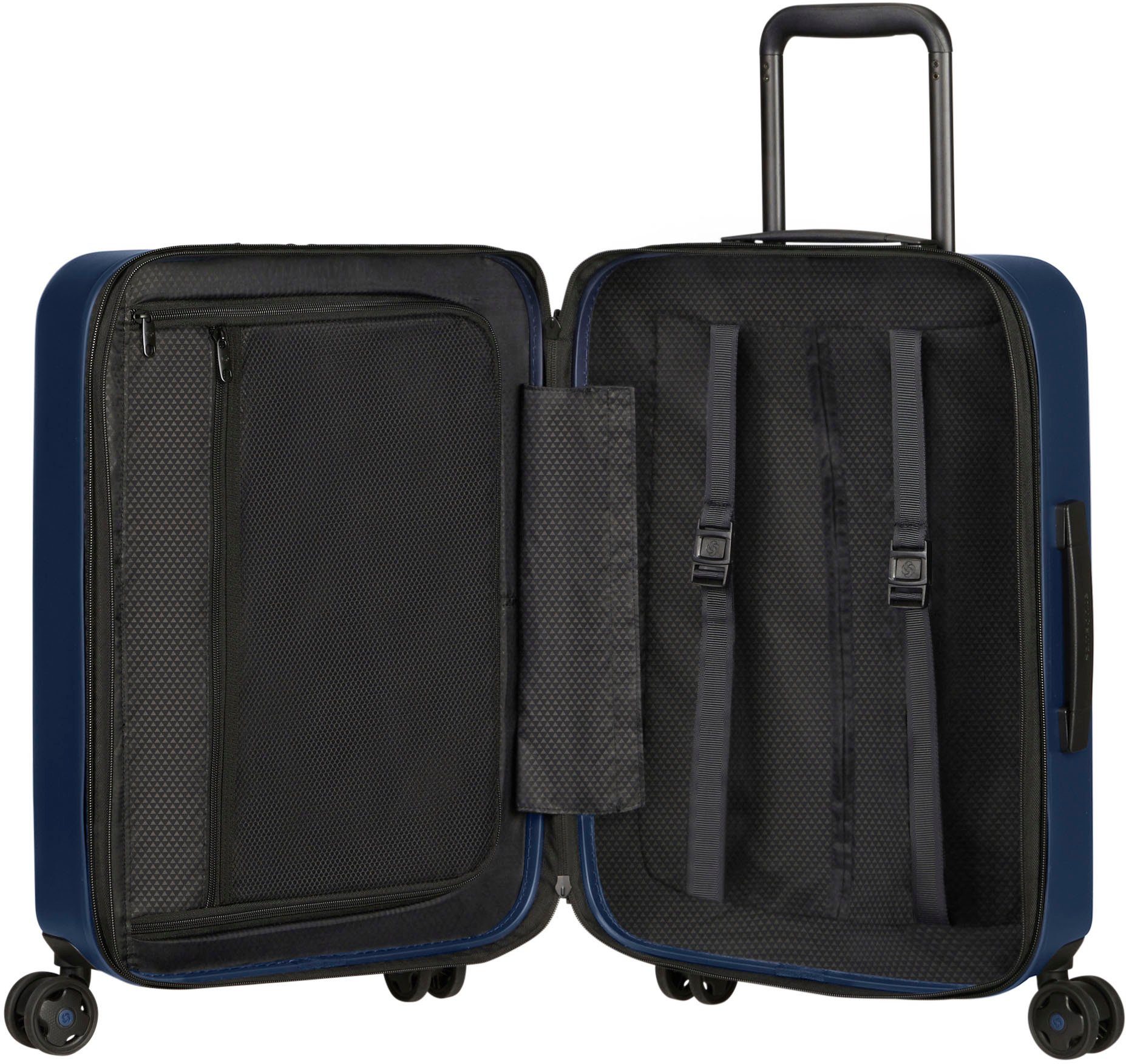 Samsonite Hardshell-trolley STACKD 55 Handbagagekoffer reiskoffer rits-laptopvak USB-poort