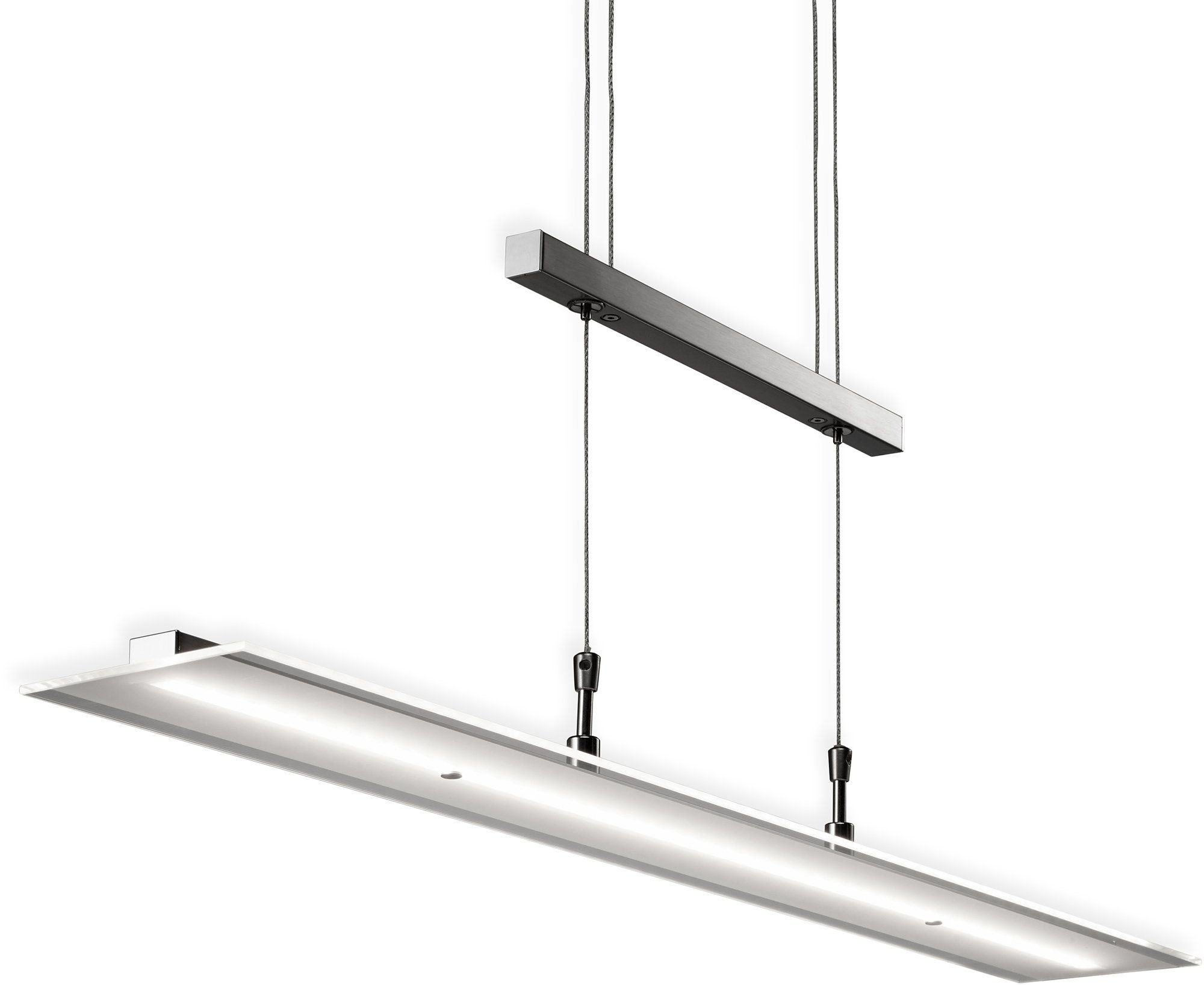 B.K.Licht Led-hanglamp Hanglamp, LED, dimbaar, incl. 20W 1600lm 3000K, hoogte verstelbaar