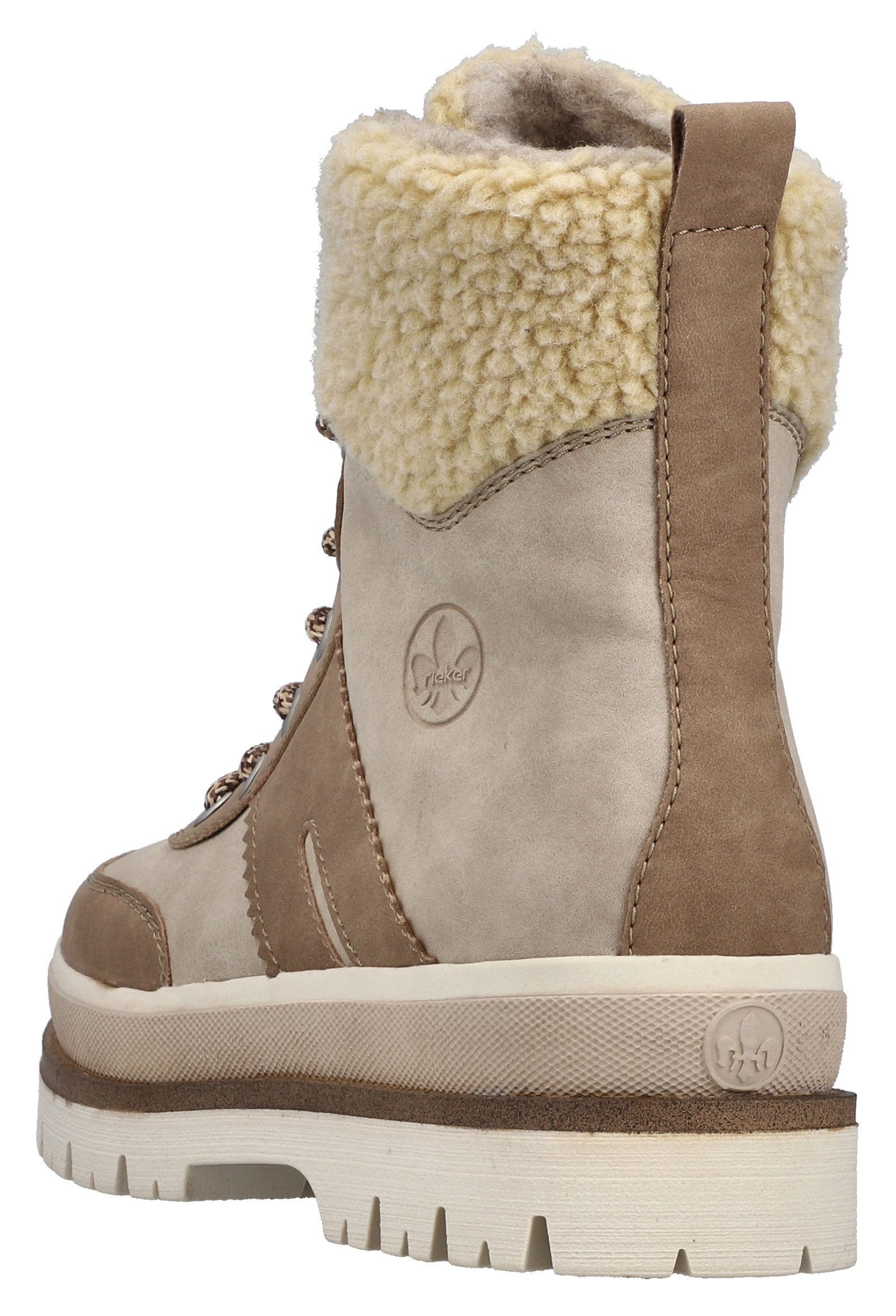 Rieker Winterlaarsjes Plateauzolen, winterlaarzen, veterboots met binnenritssluiting