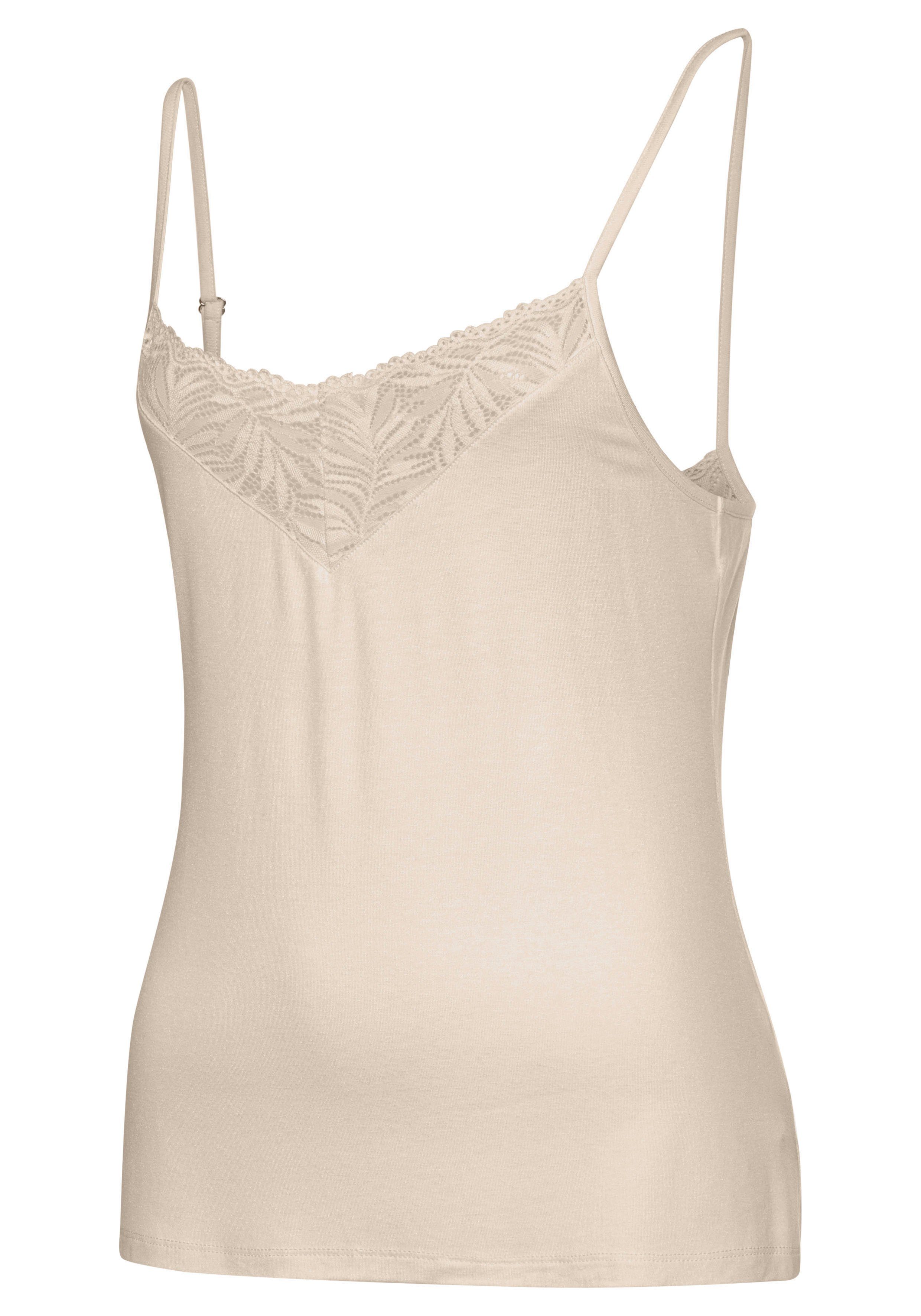 Lascana Kanten top met chique kanten details