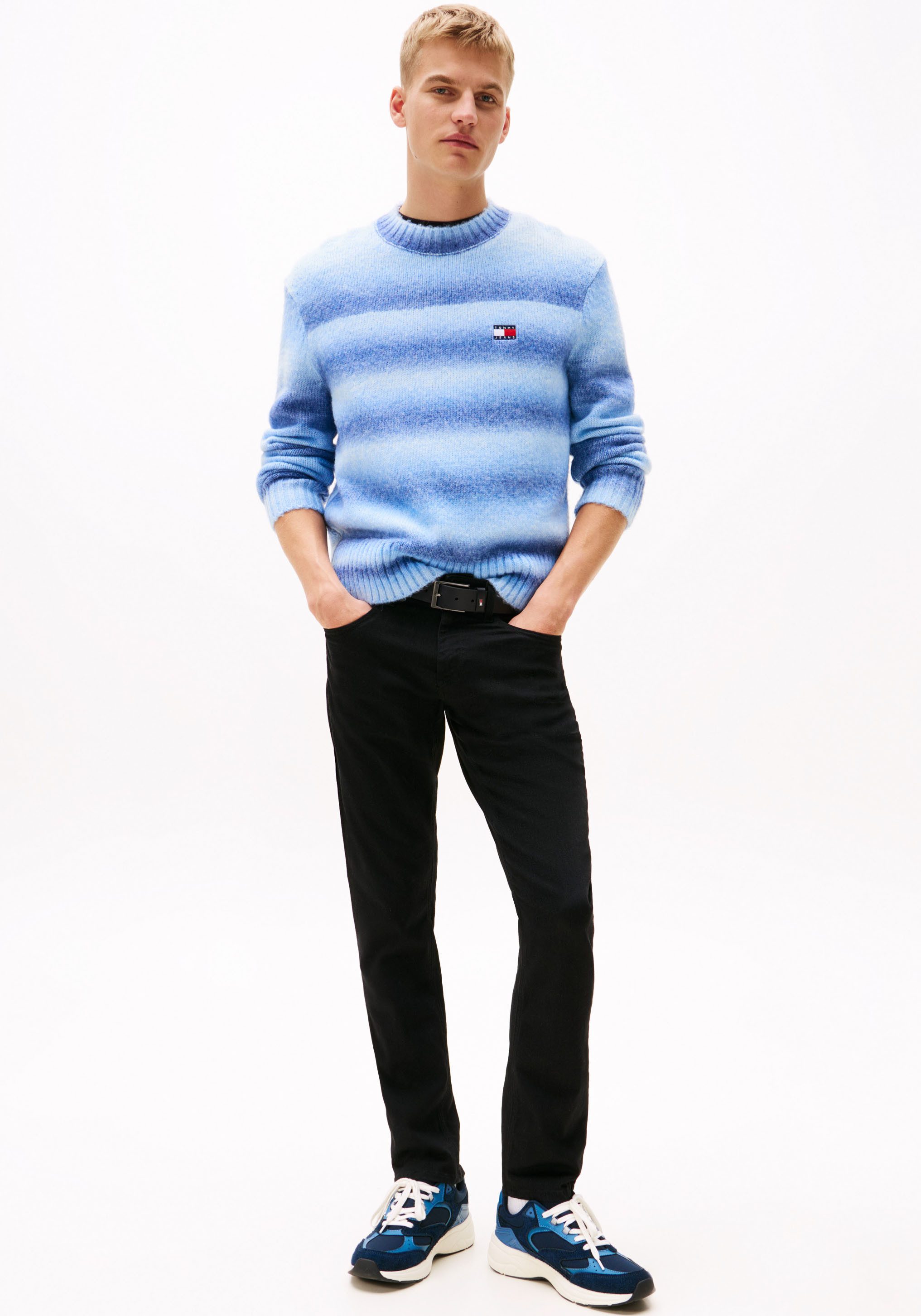 TOMMY JEANS Slim fit jeans SCANTON SLIM met gestempeld logo