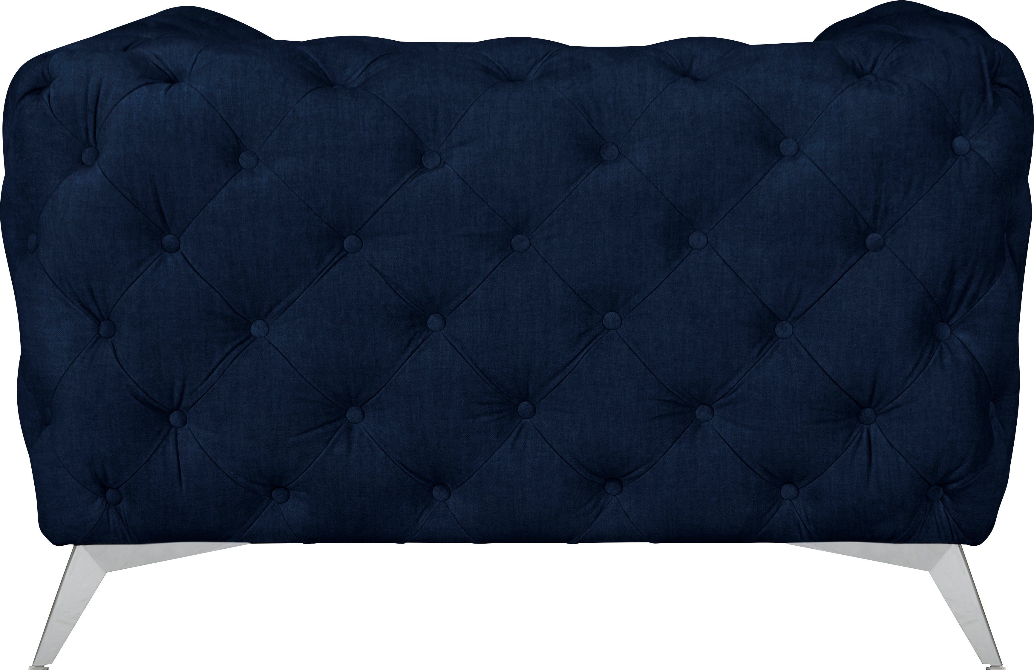 Leonique Chesterfield-fauteuil Glynis Fauteuil luxueuze capitonnage, moderne chesterfield look, kleur van de poten ter keuze