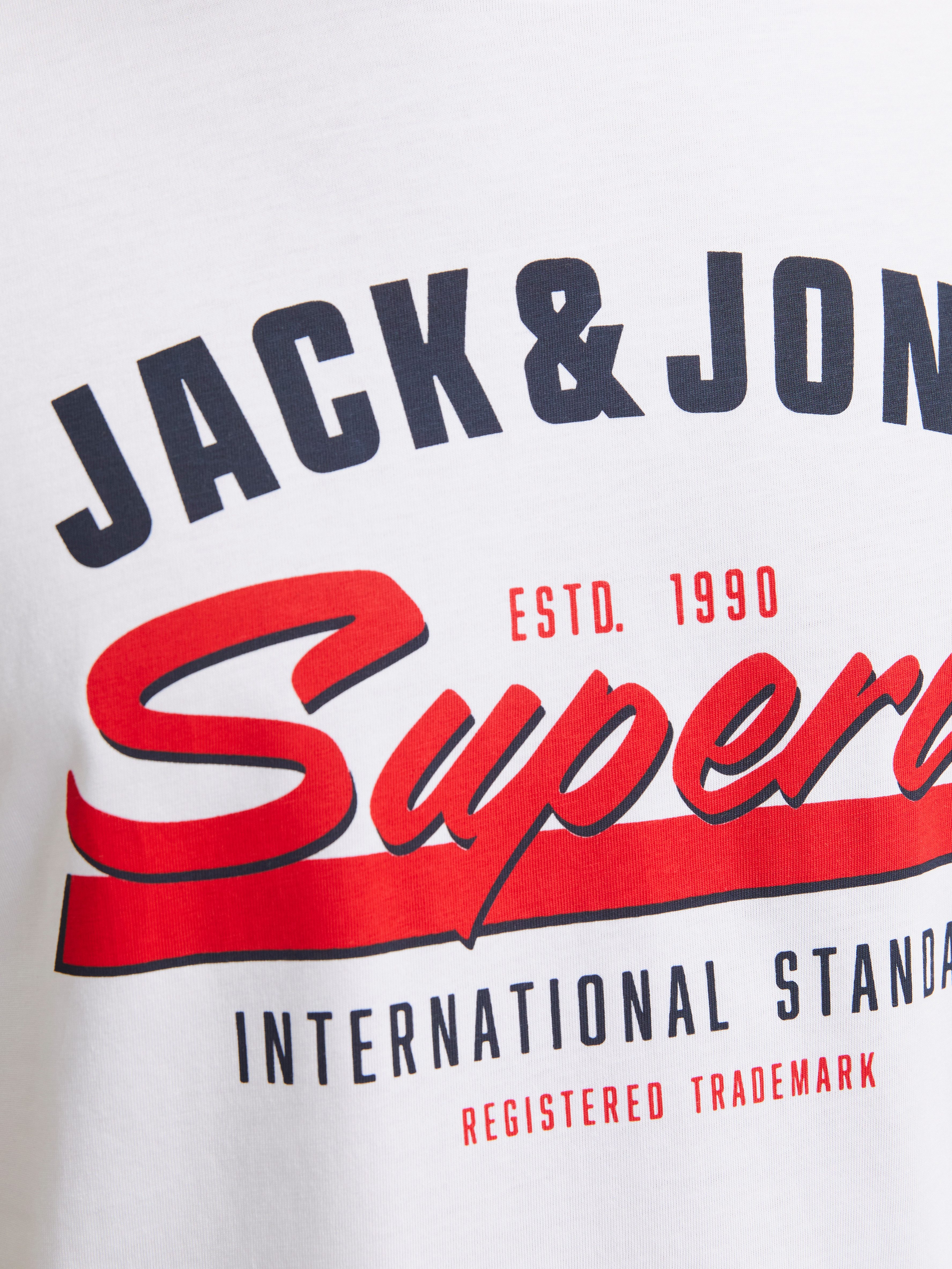 Jack & Jones Shirt met ronde hals JJELOGO TEE SS O-NECK 2 COL SS25 SN