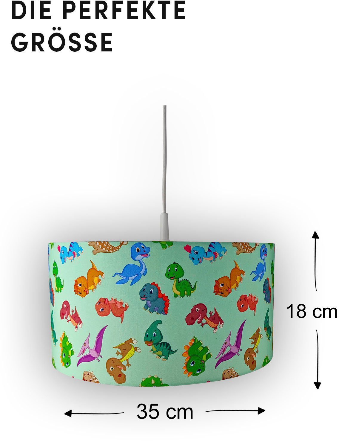 niermann Hanglamp Stoffen hanglamp dino's (1 stuk)