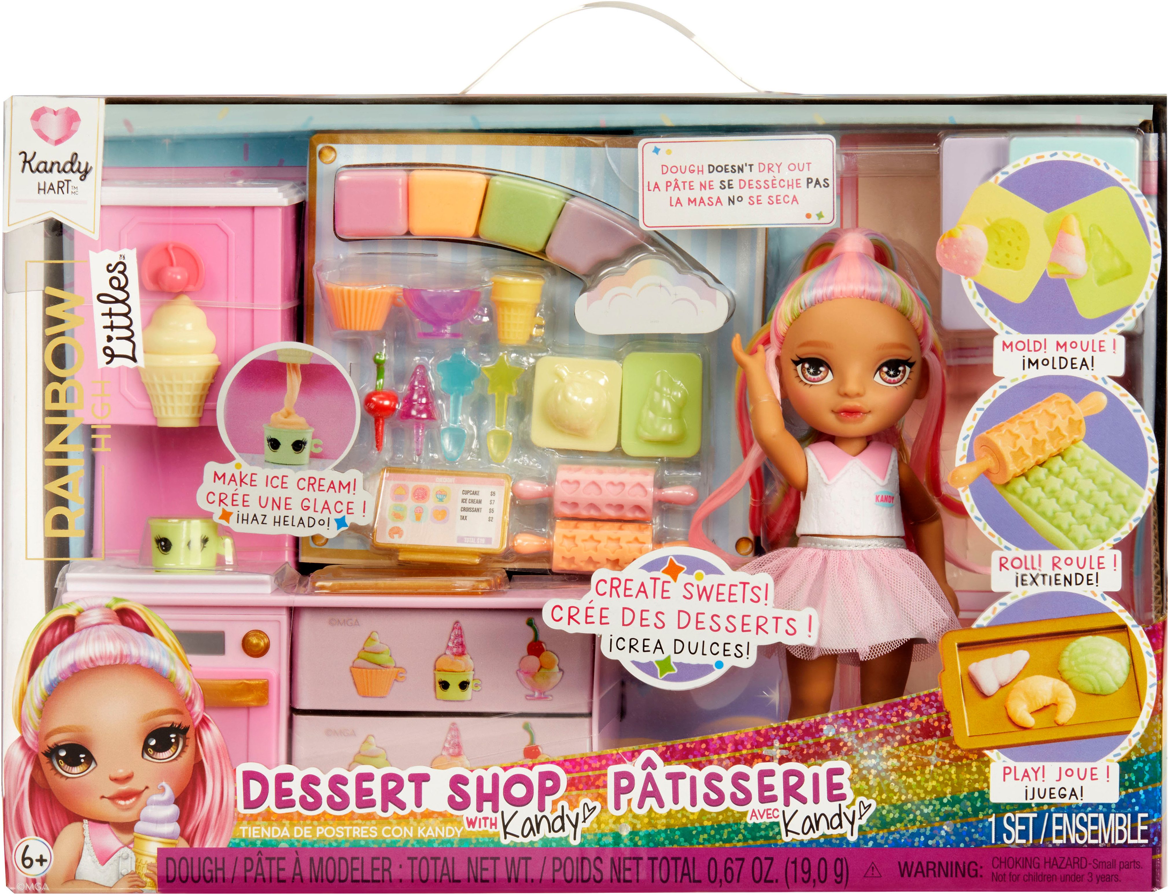 RAINBOW HIGH Mini-pop Rainbow High Little Dessert Shop with Kandy Playset