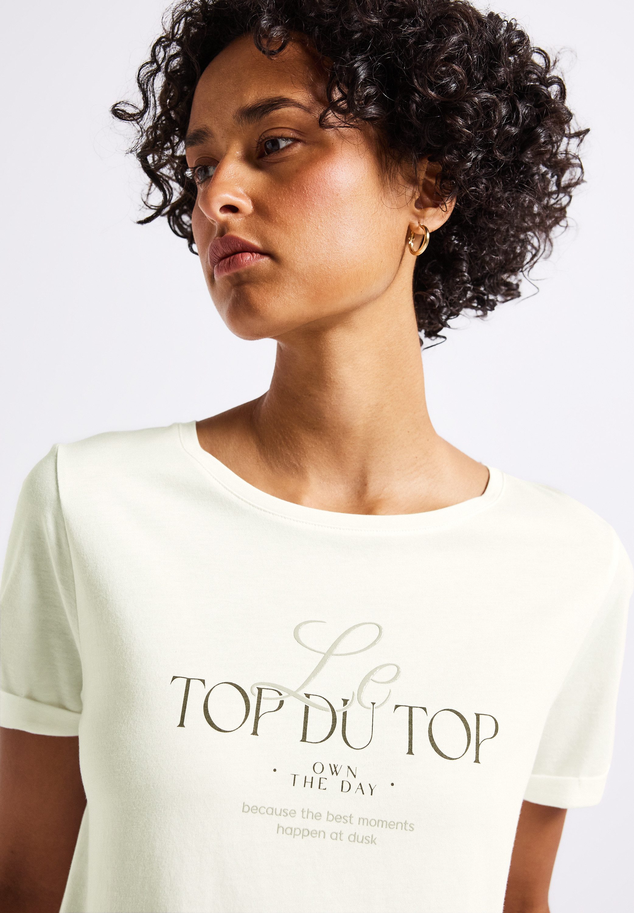 STREET ONE T-shirt met frontprint