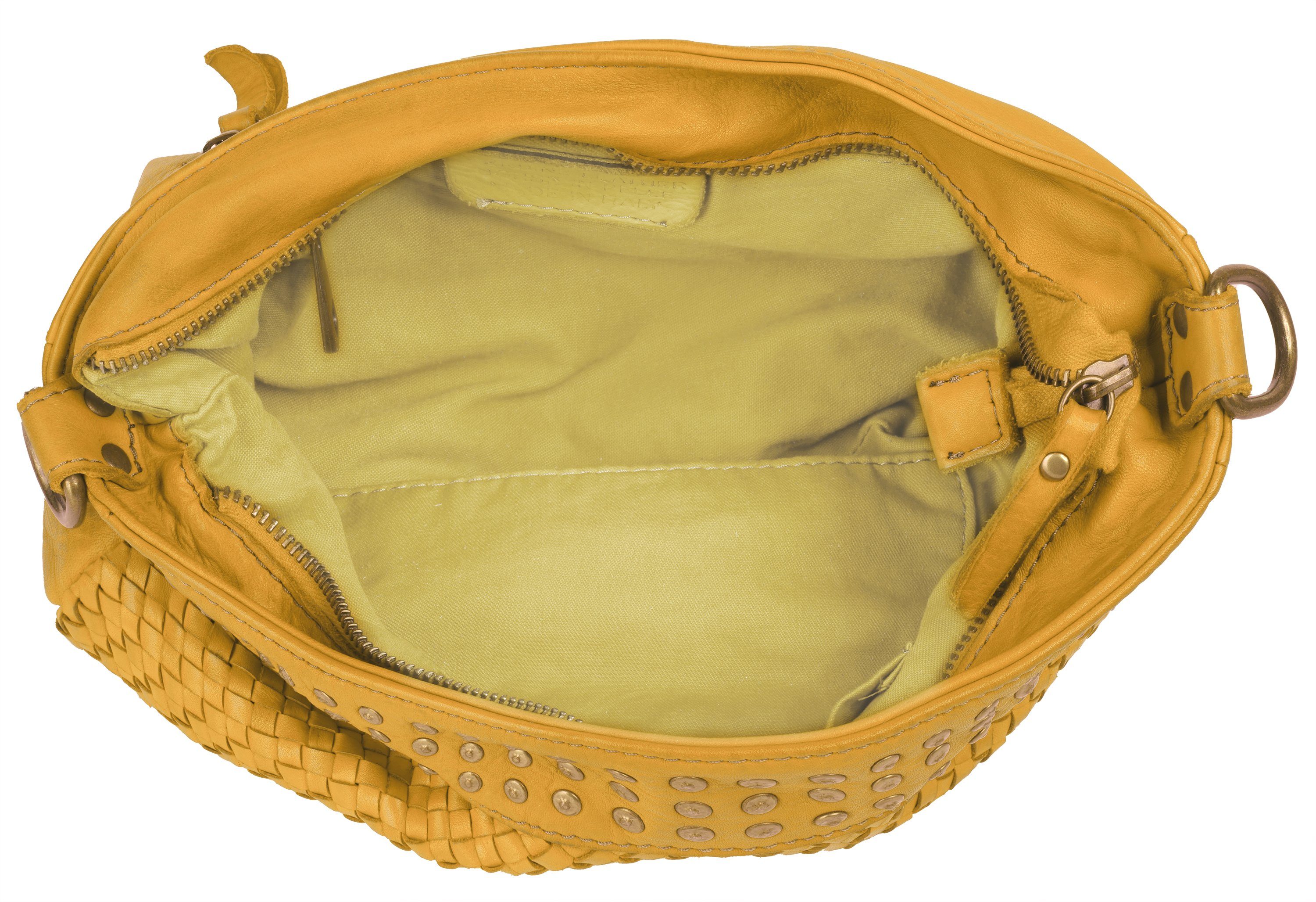 Samantha Look Schoudertas echt leer, made in italy
