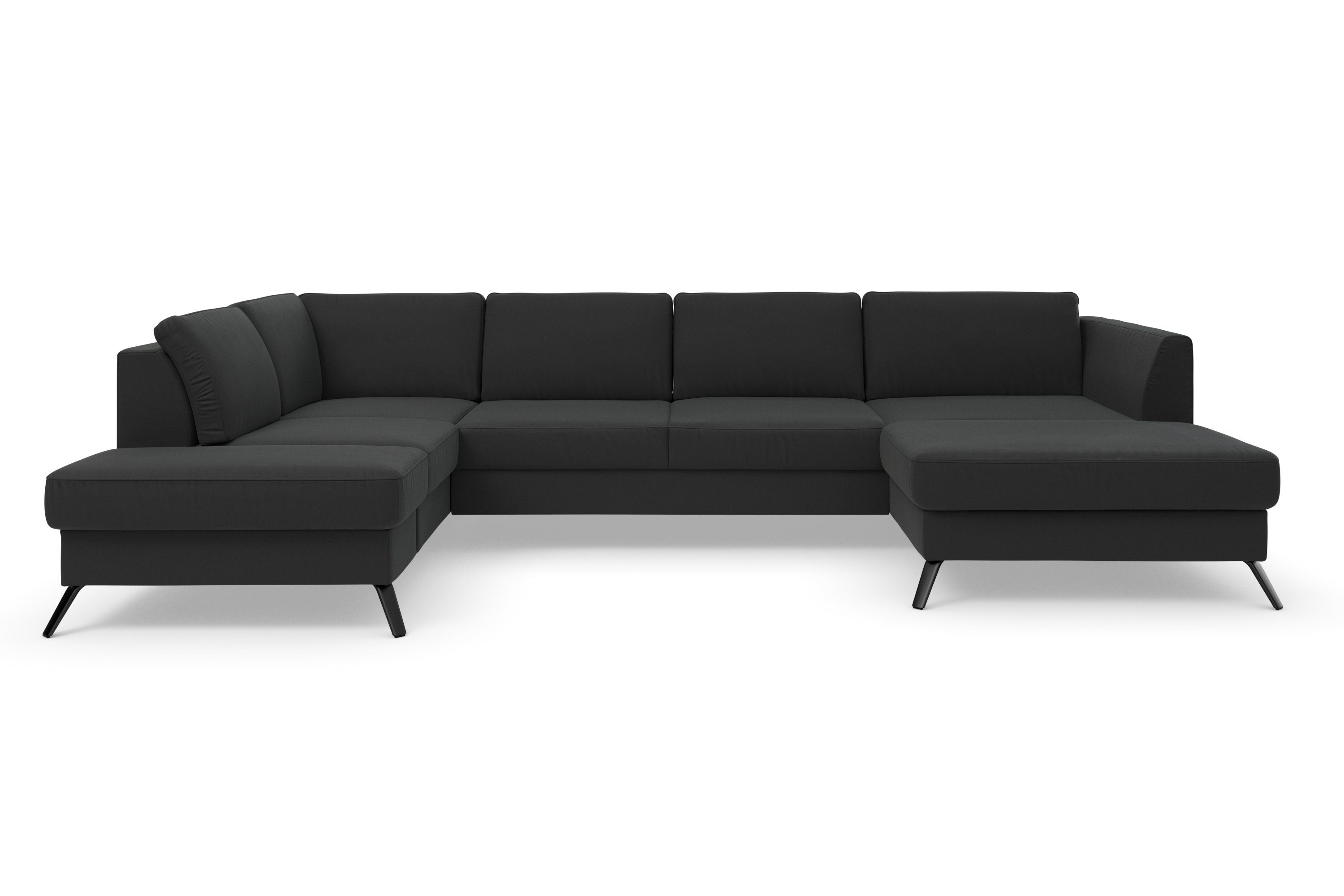 sit&more Zithoek Olsen U-vorm inclusief zitdiepteverstelling, naar keuze met slaapfunctie, 15 cm hoog