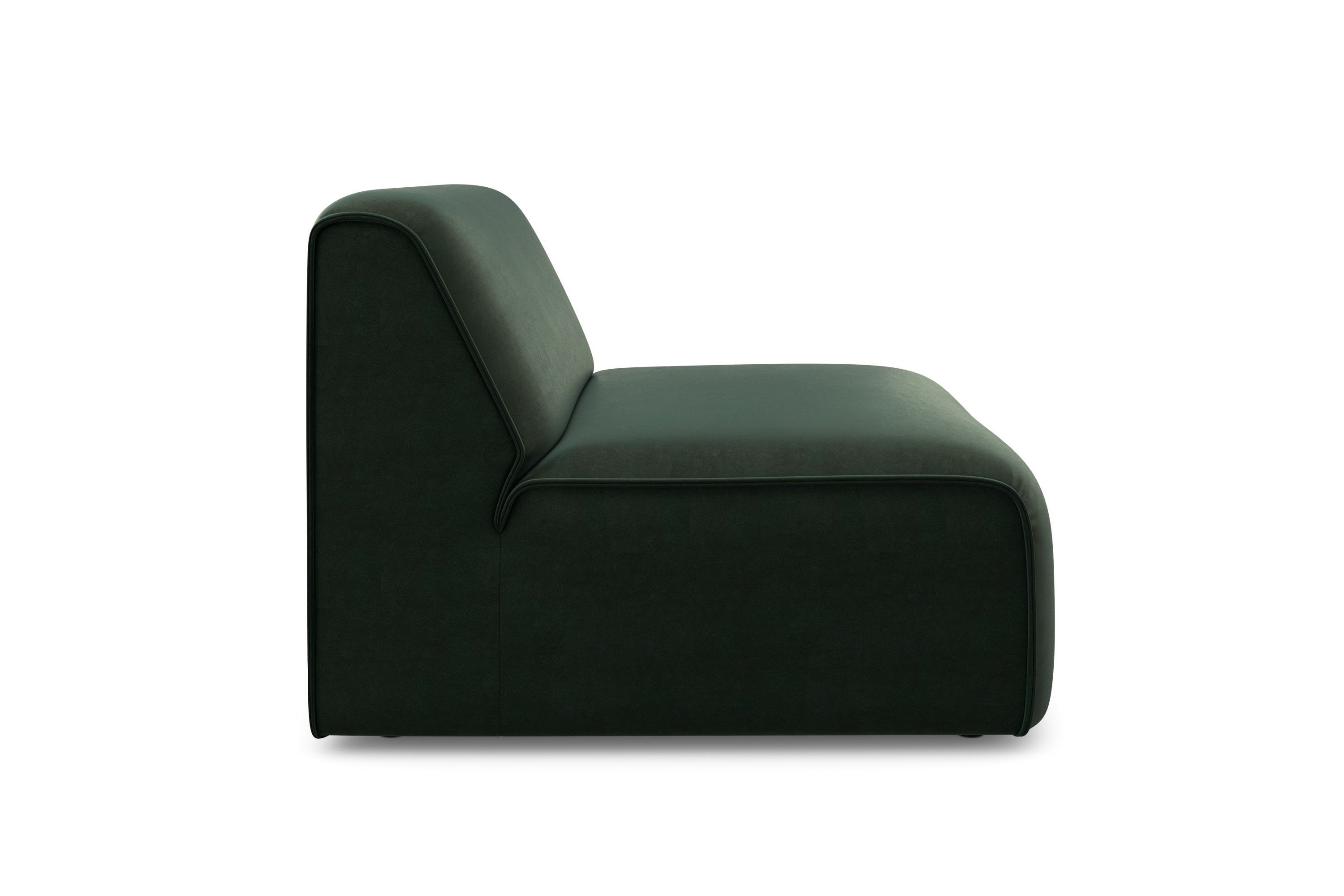 RAUM.ID Fauteuil Merid sofa-middenelement, afmetingen B/D/H: 84/97/46 cm als module of apart te gebruiken, voor individuele samenstelling