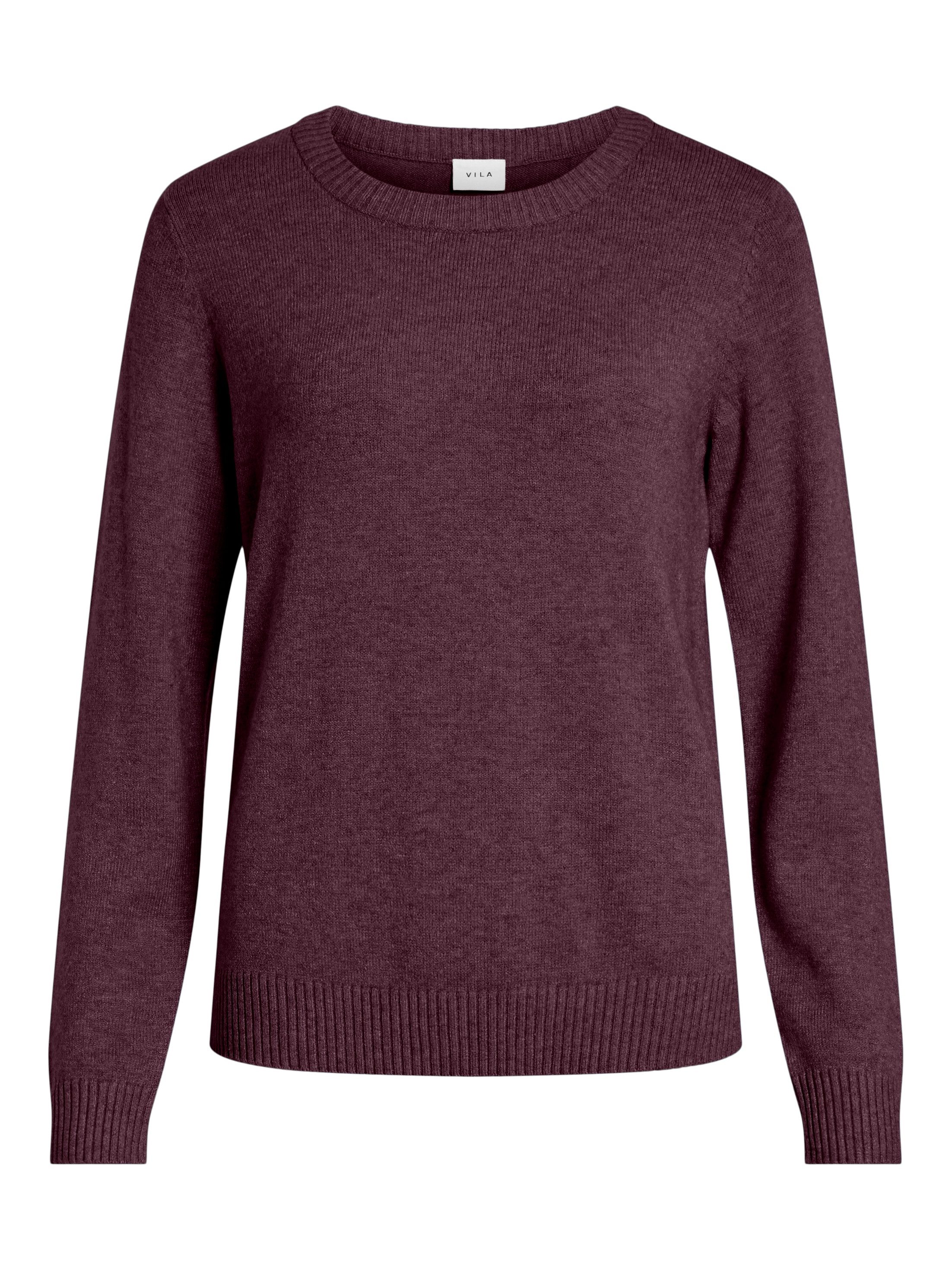 Vila Trui met ronde hals VIRIL O-NECK L/S KNIT TOP - NOOS