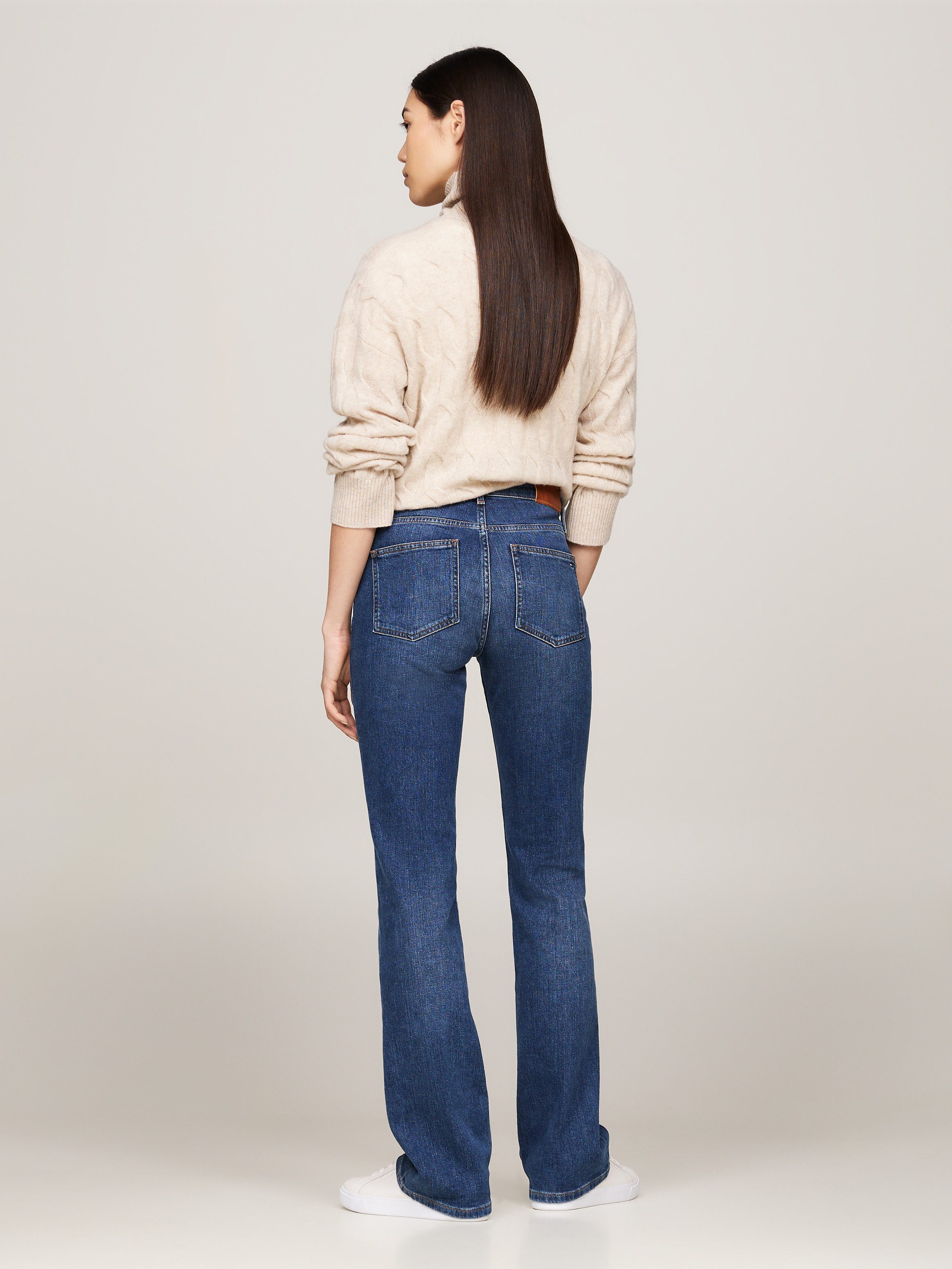 Tommy Hilfiger Bootcut jeans BOOTCUT RW CLER met logo-badge