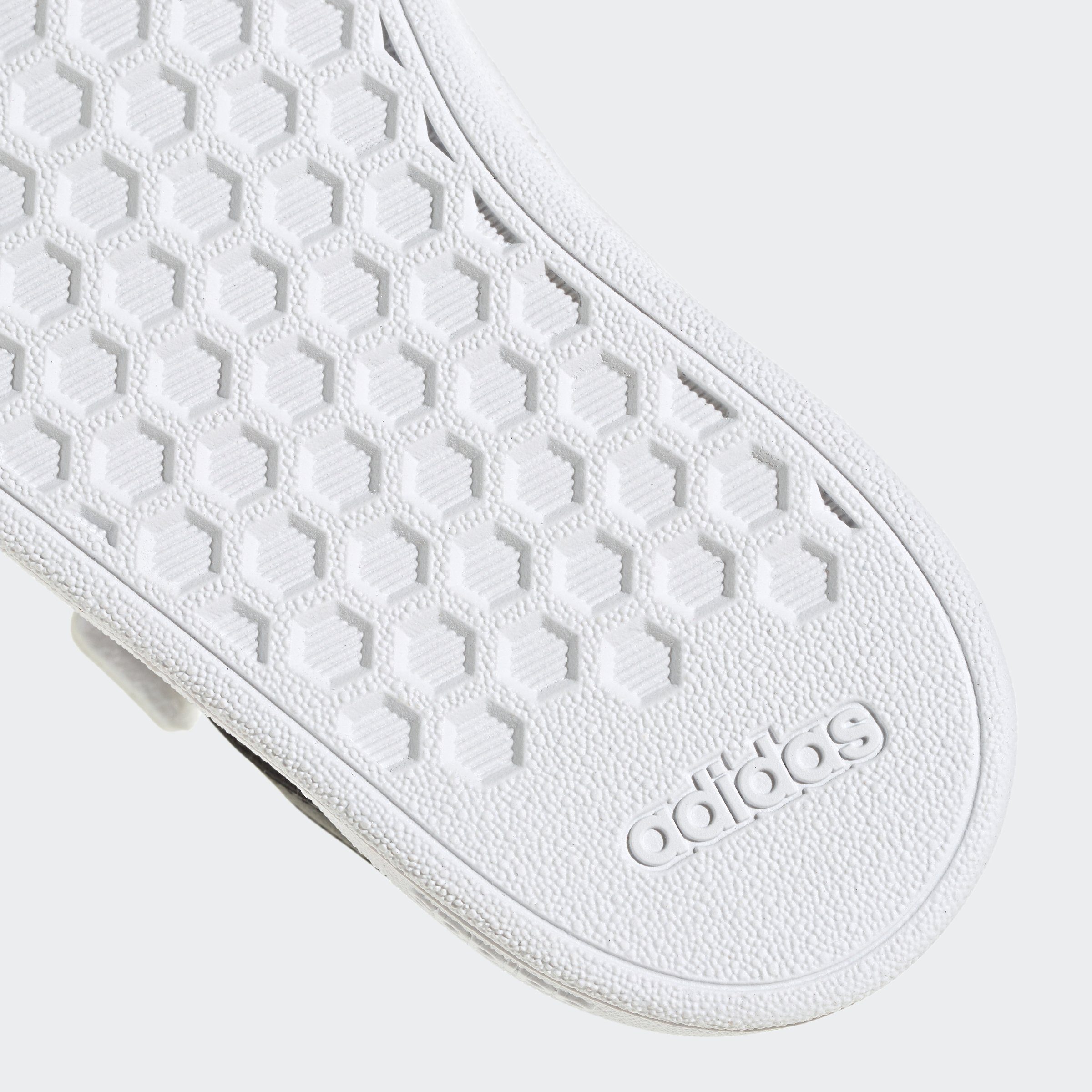 adidas Sportswear Sneakers GRAND COURT LIFESTYLE HOOK AND LOOP voor kinderen, ontwerp geïnspireerd door de adidas superstar