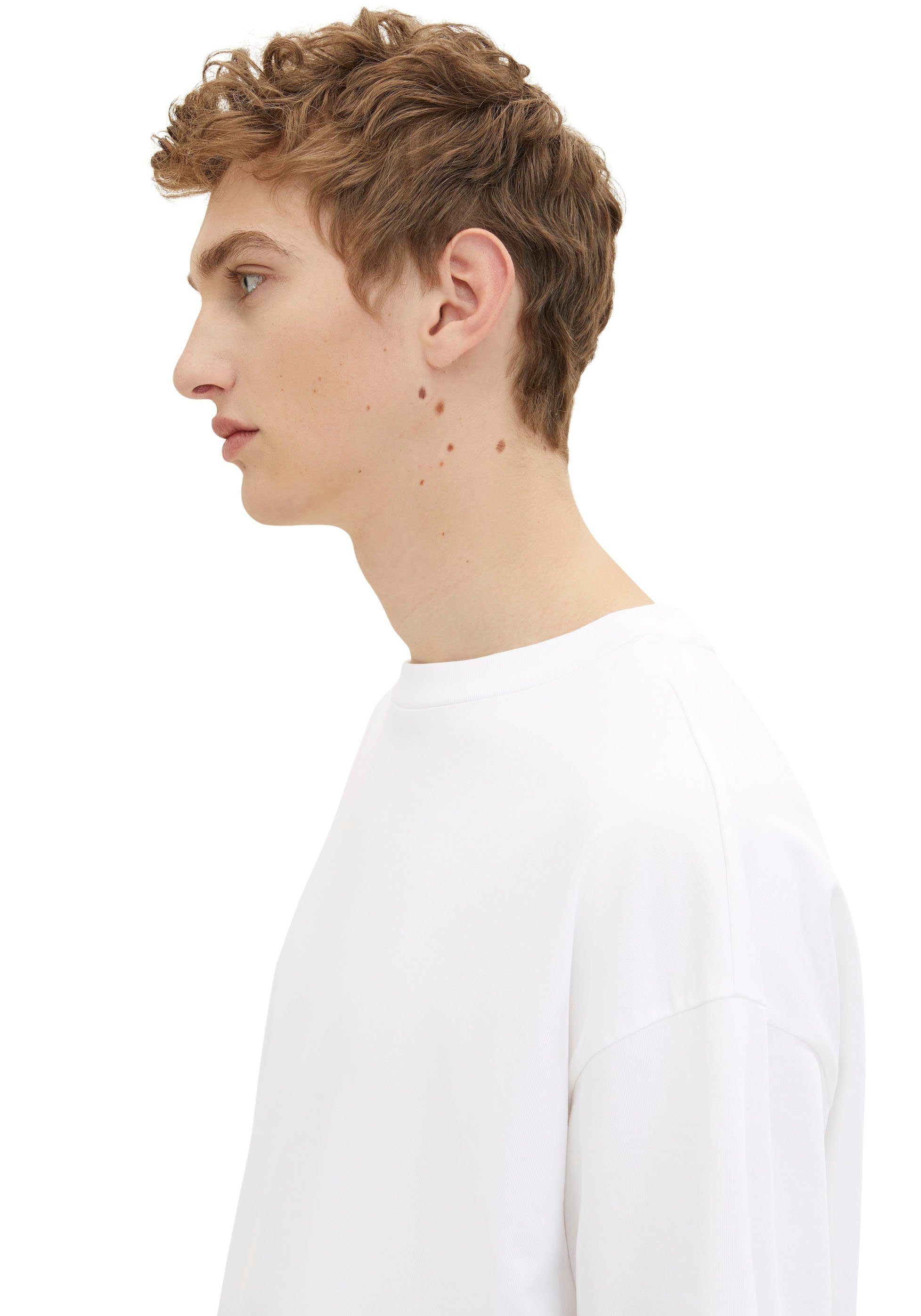 Tom Tailor Denim T-shirt in oversized pasvorm