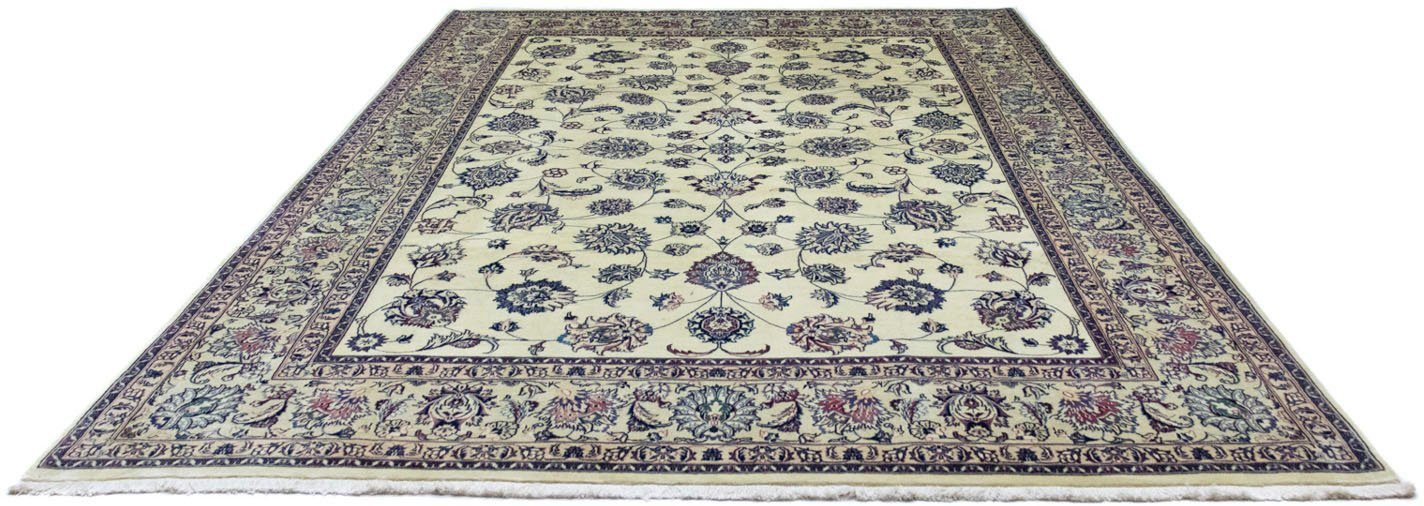 morgenland Wollen kleed Maschad geheel gedessineerd beige 340 x 249 cm Uniek exemplaar met certificaat