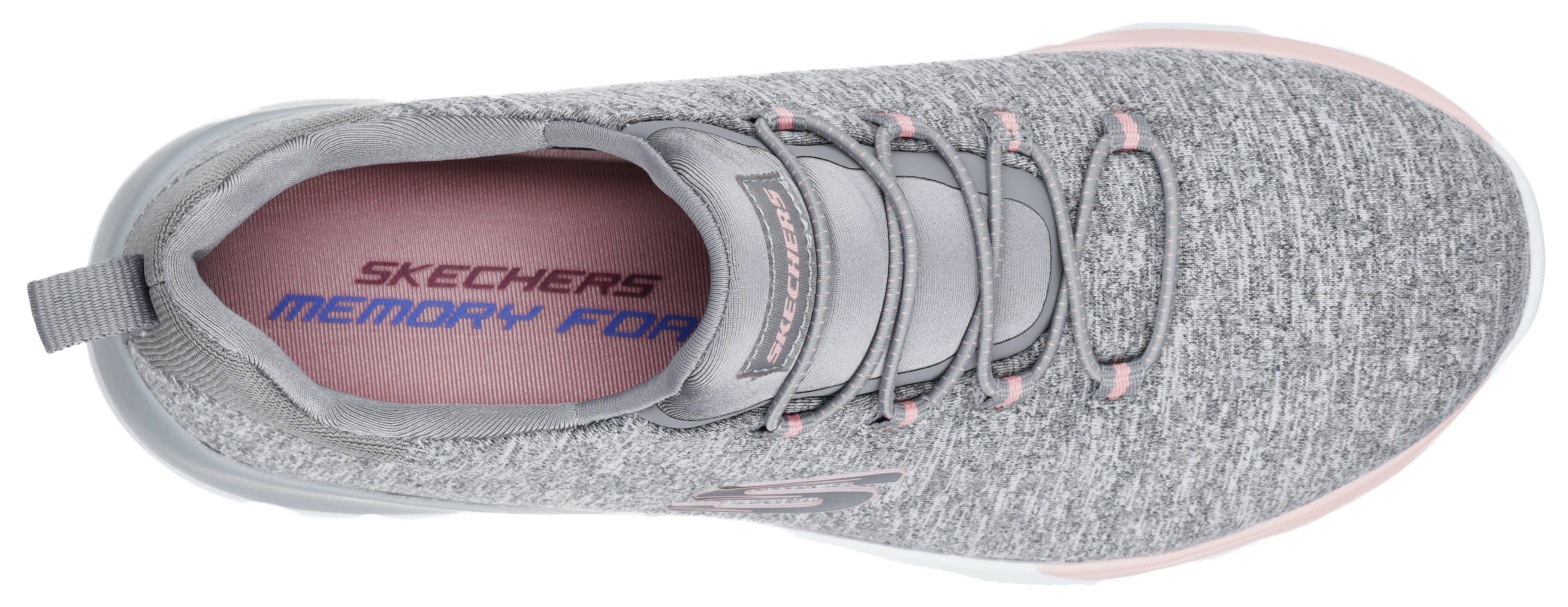 Skechers Slip-on sneakers DYNAMIGHT-BREAK-THROUGH Trainingsschoen, vrijetijdsschoen met praktische Gummitrek