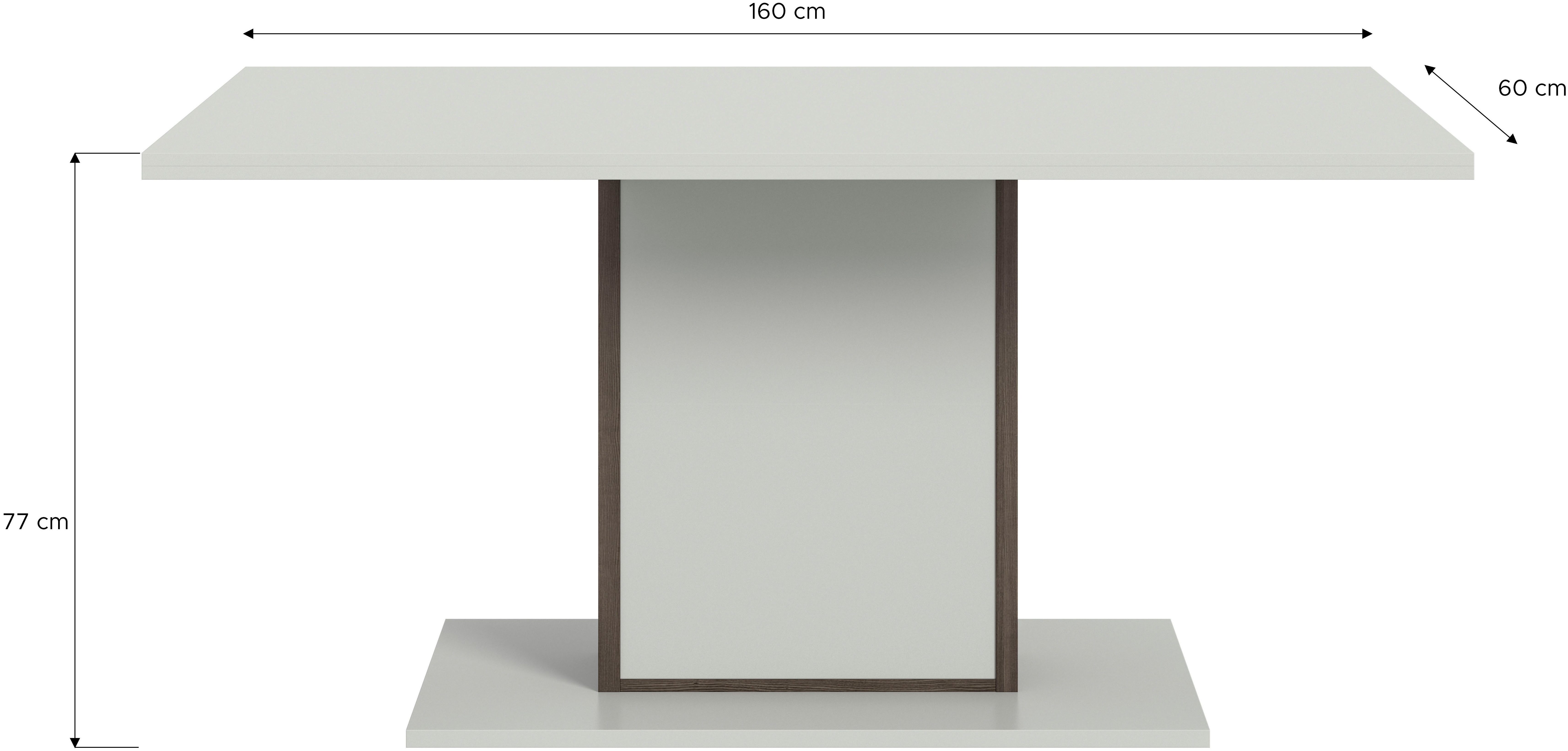 INOSIGN Eettafel Treviso, Breedte 160 cm, vaste tafelblad