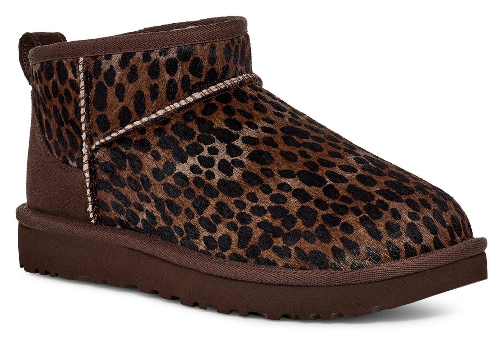 UGG Boots zonder sluiting CLASSIC ULTRA MINI CASPIAN Instaplaarzen, snowboots, winterschoen in leo-look