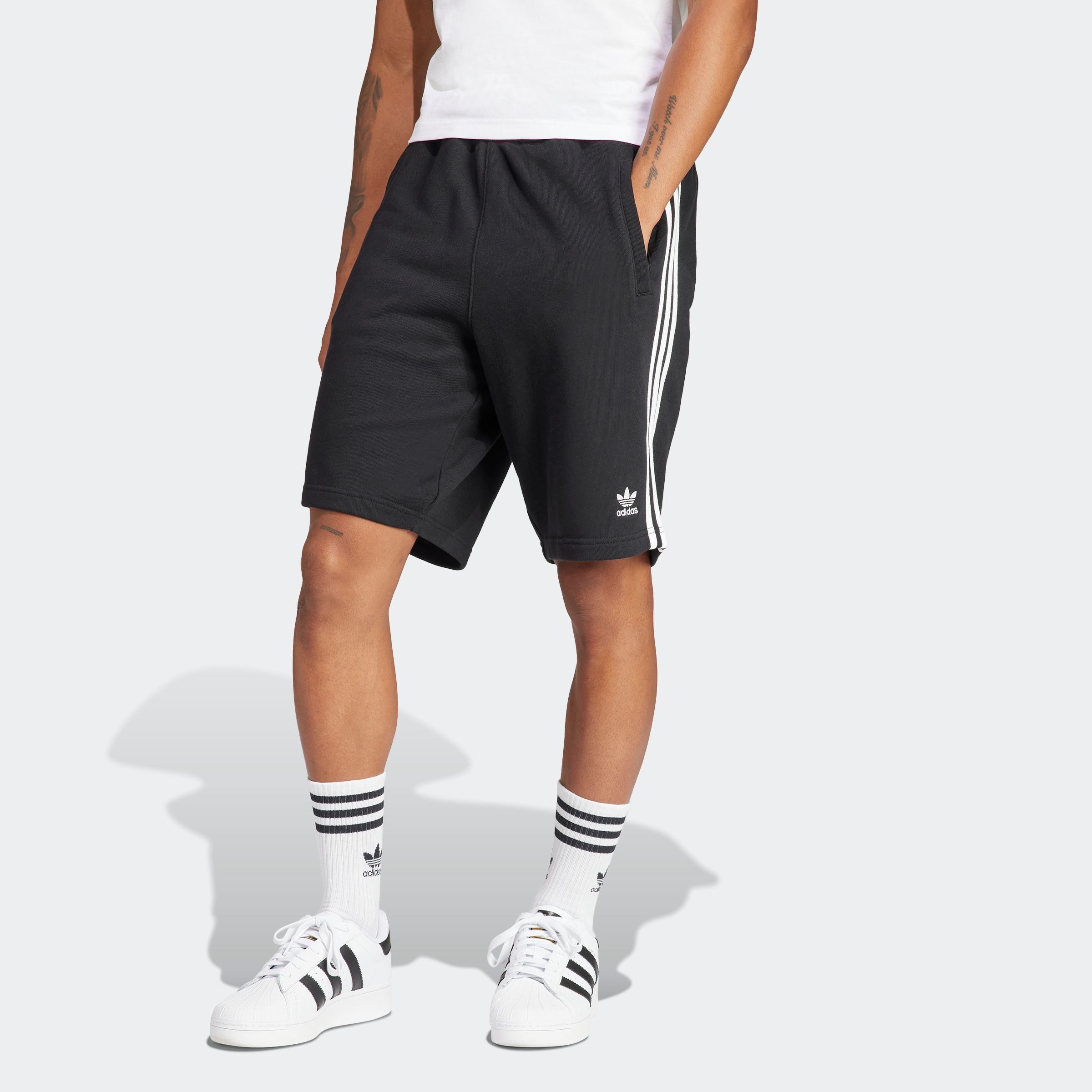 adidas Originals Short 3-STRIPE SHORT Drie-strepen sweat shorts van zacht french terry materiaal (1-delig)