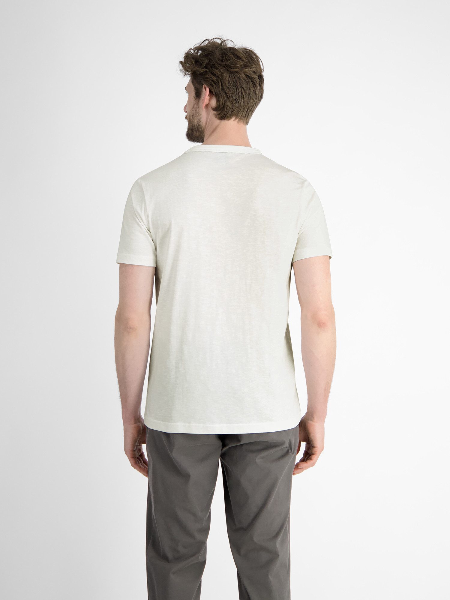 Lerros T-shirt LERROS heren T-shirt met borst-print