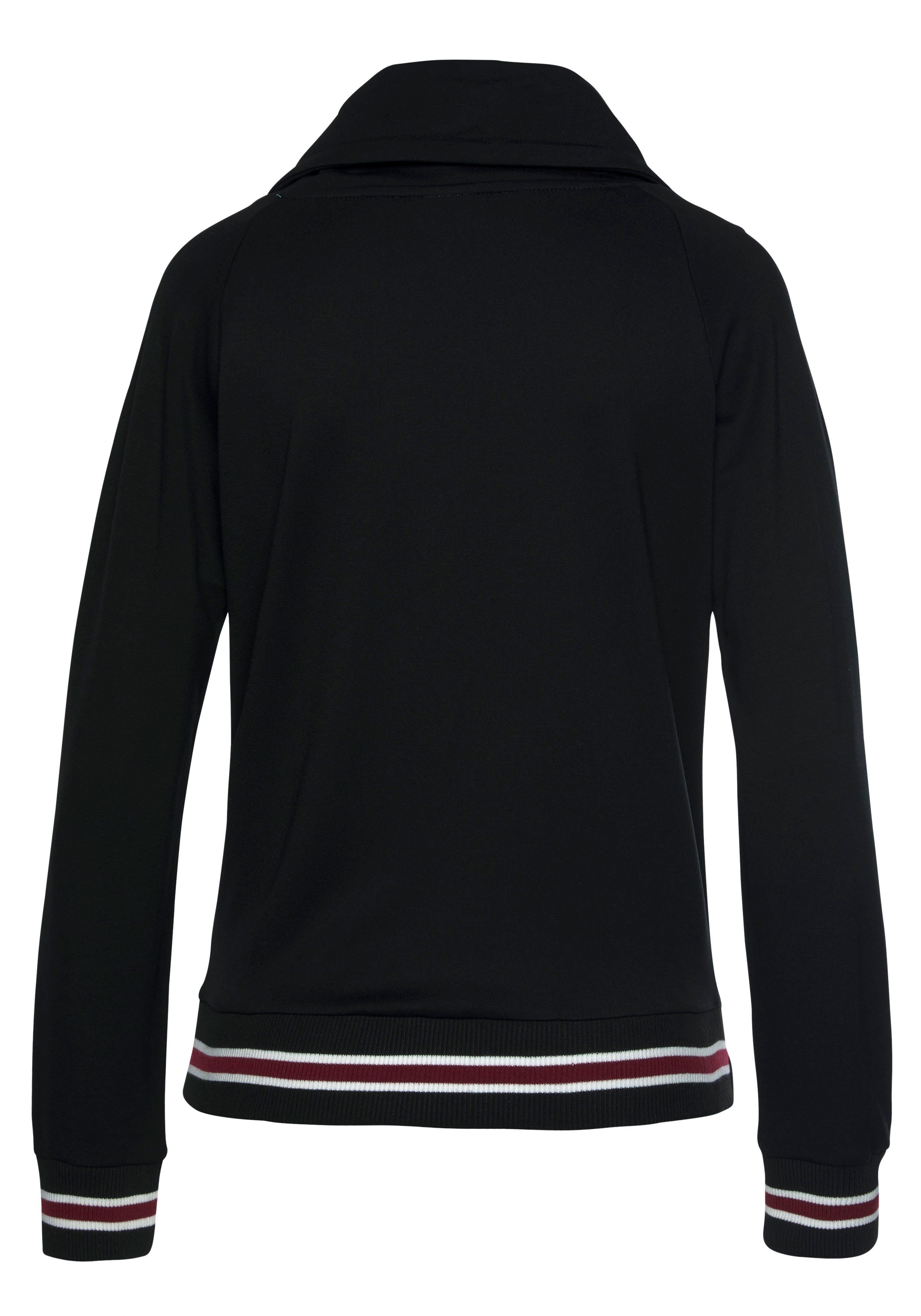 H.I.S Sweatshirt met gestreepte ribboord, loungewear, loungepak