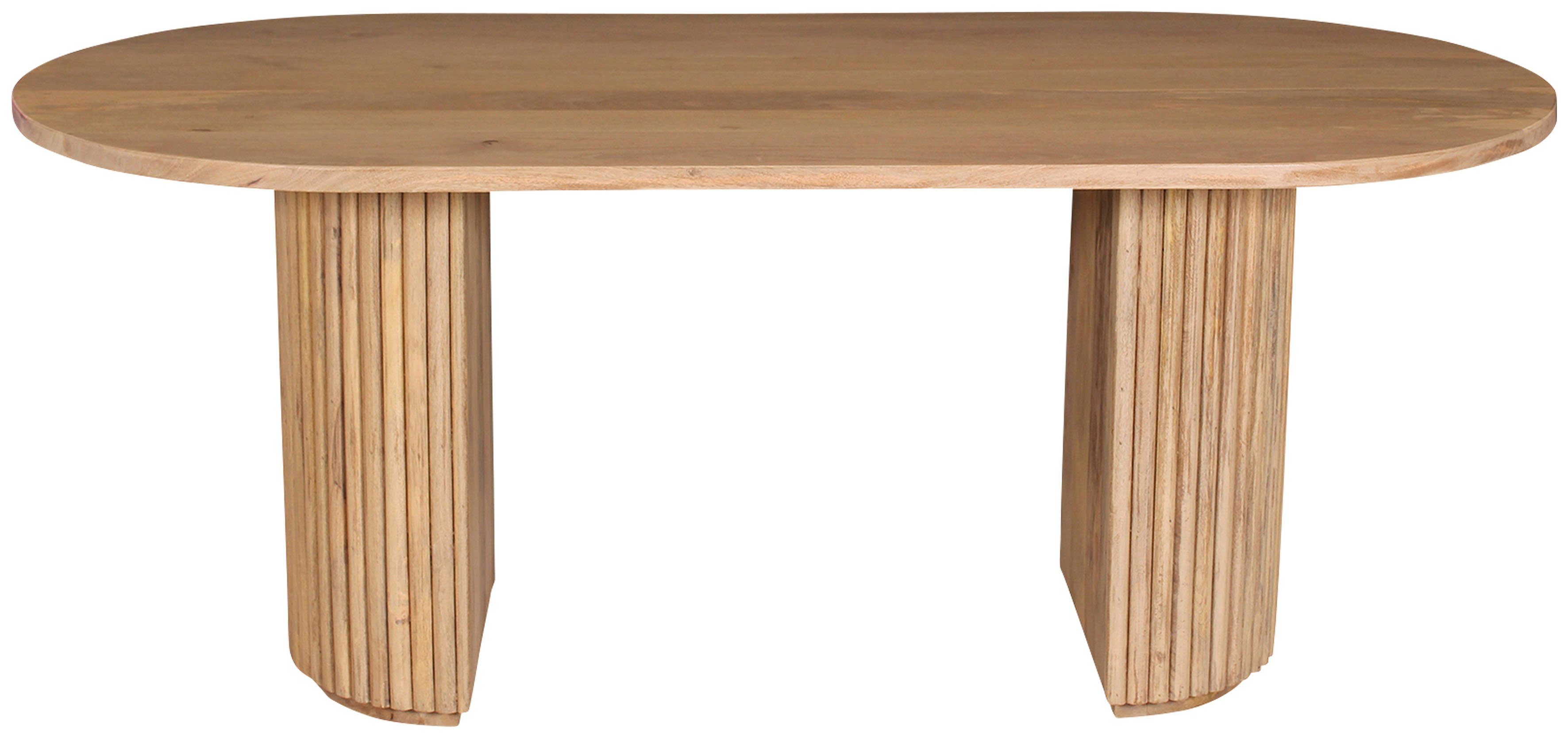 TOM TAILOR HOME Eettafel Ripped met tafelpoten in extravagante ribbel-look
