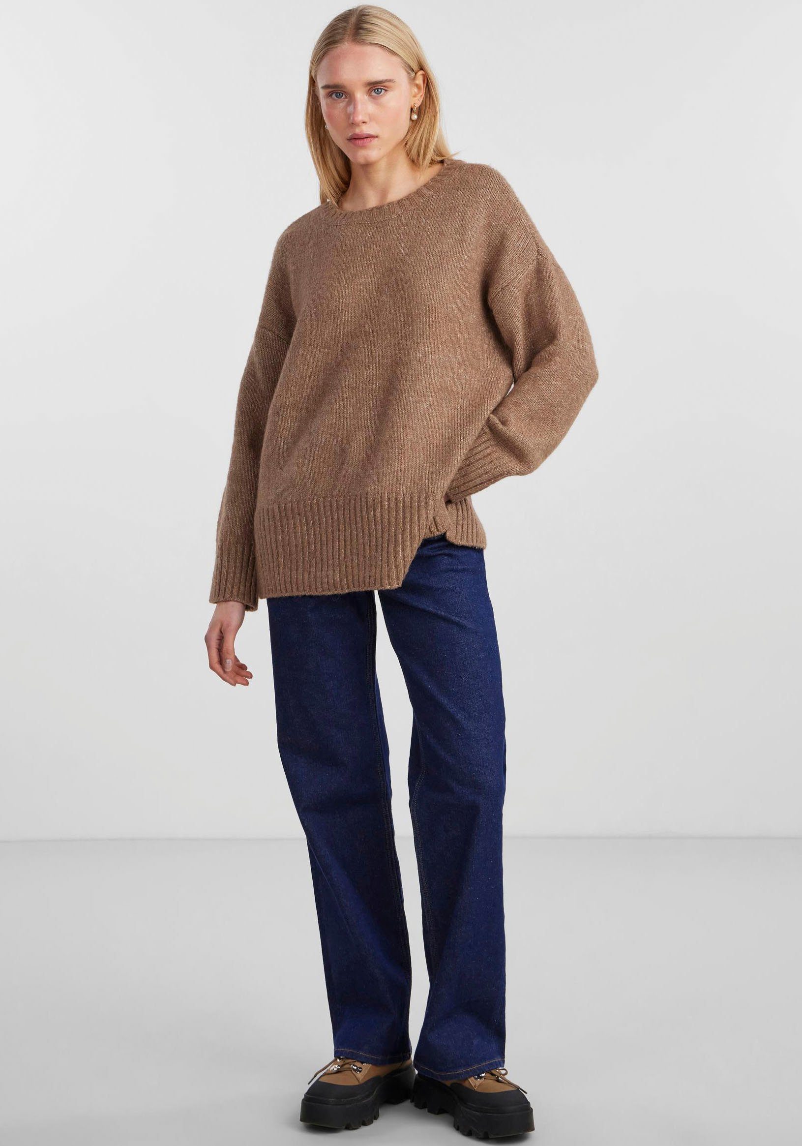pieces Trui met ronde hals PCNANCY LS LOOSE O-NECK KNIT NOOS BC