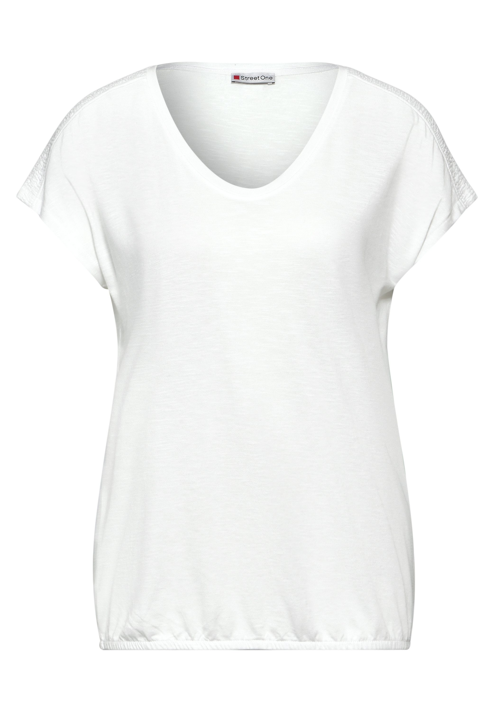 STREET ONE Shirttop met smock-detail