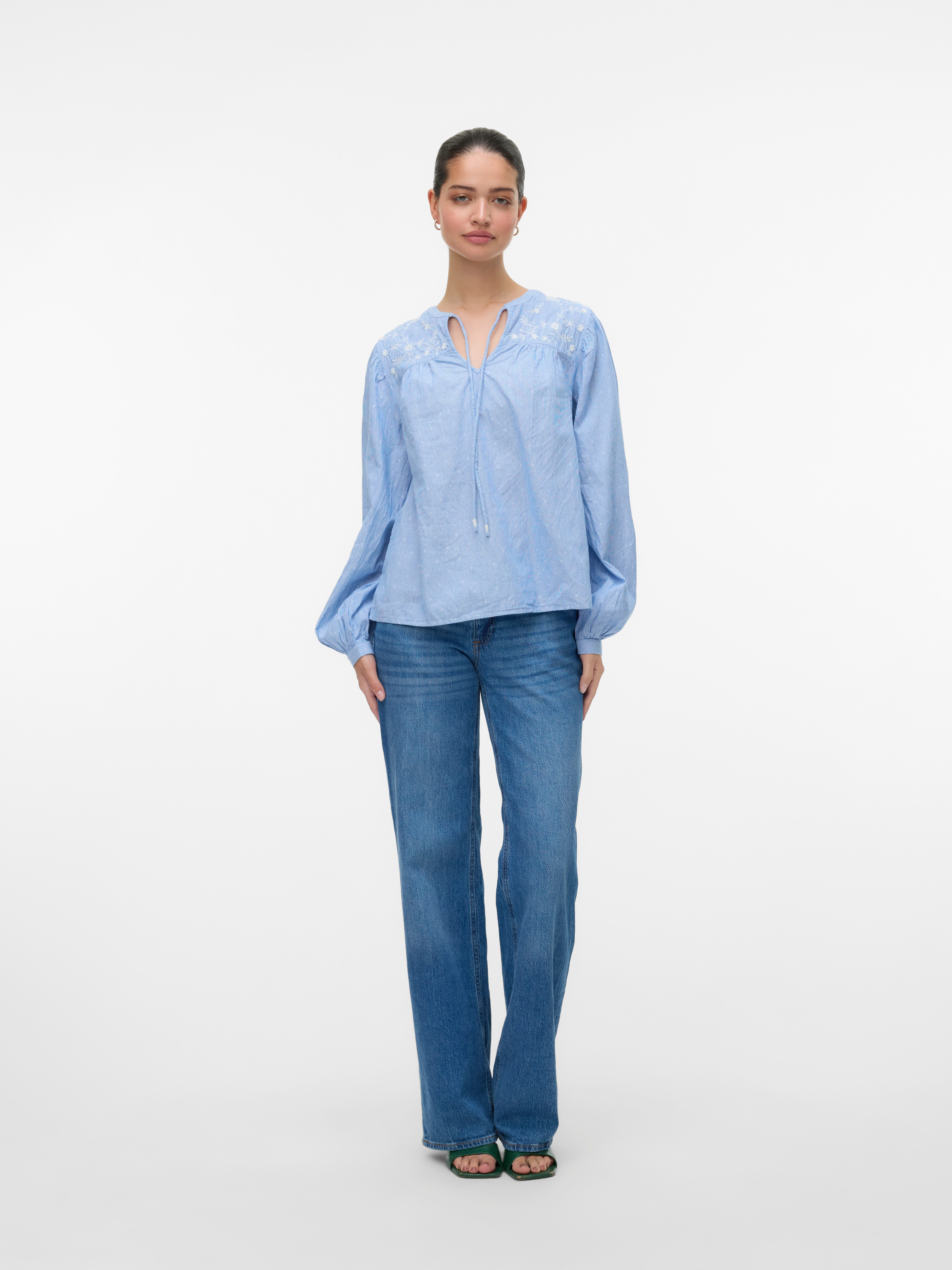 Vero Moda Shirt VMNIKA LS TOP WVN GA NOOS
