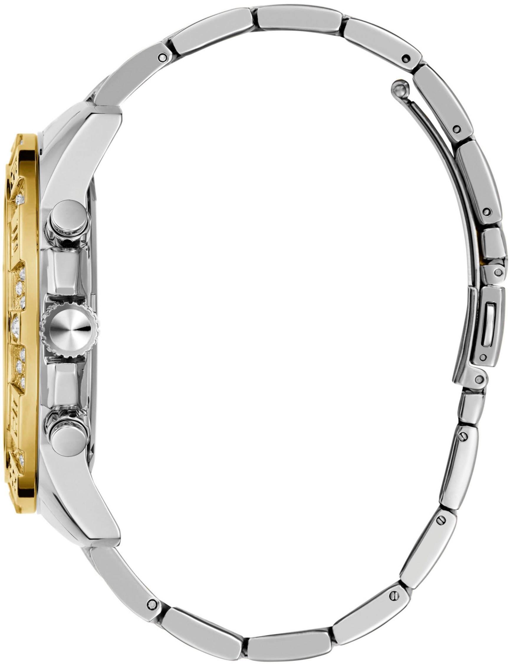Guess Multifunctioneel horloge Majestic Quartzhorloge, horloge, heren, datum, 12/24-uurs weergave, kristalstenen