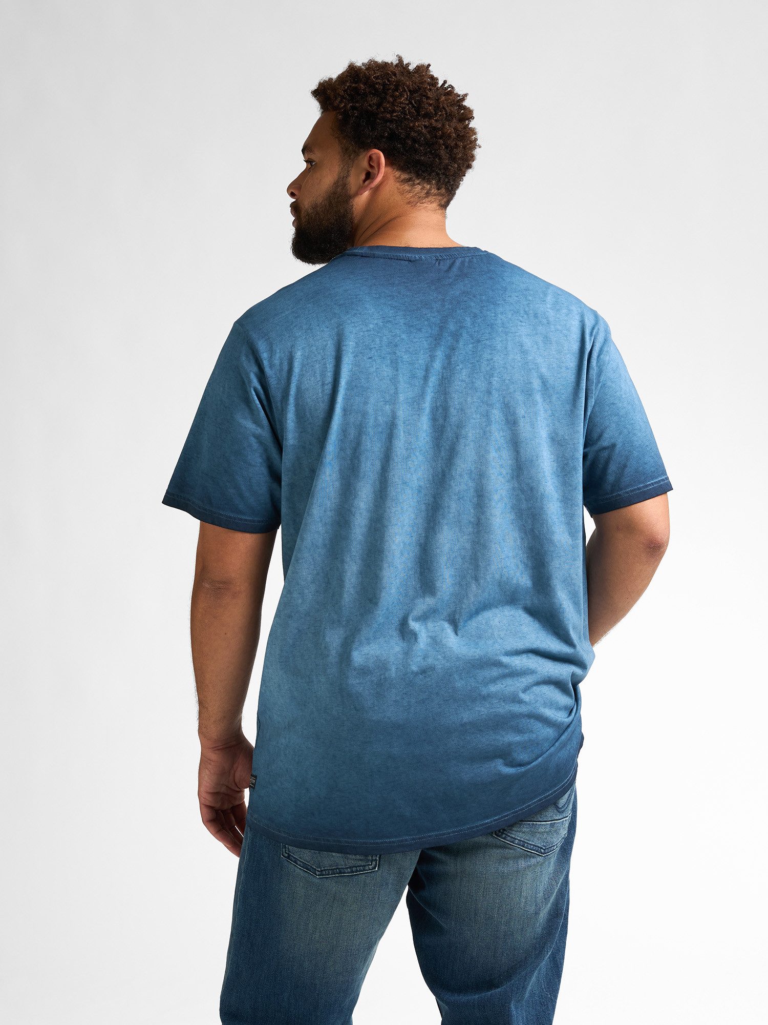 Petrol Industries Shirt met ronde hals met geborduurd logo