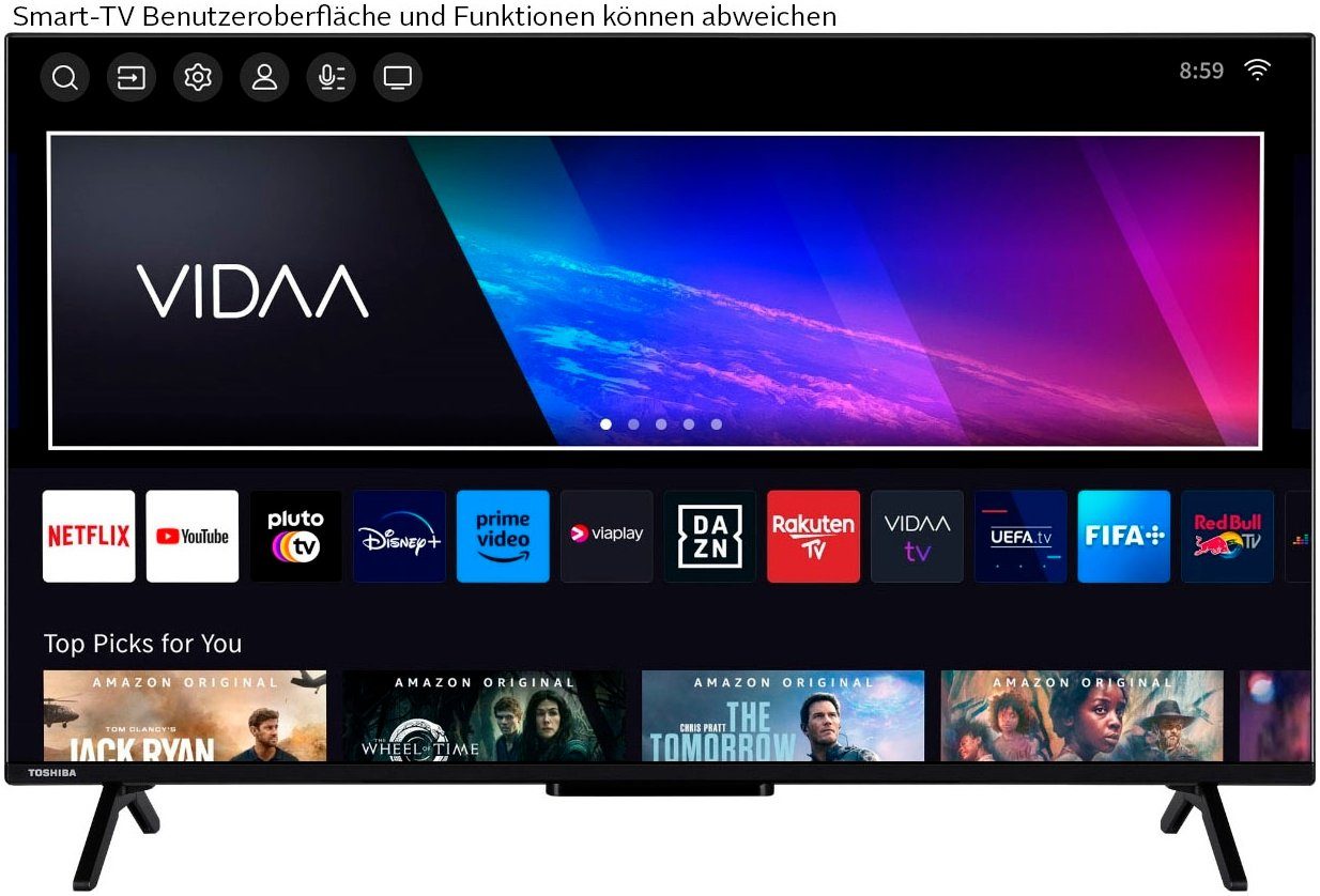Toshiba QLED-TV 50QV2463DA, 126 cm / 50", 4K Ultra HD, Smart TV