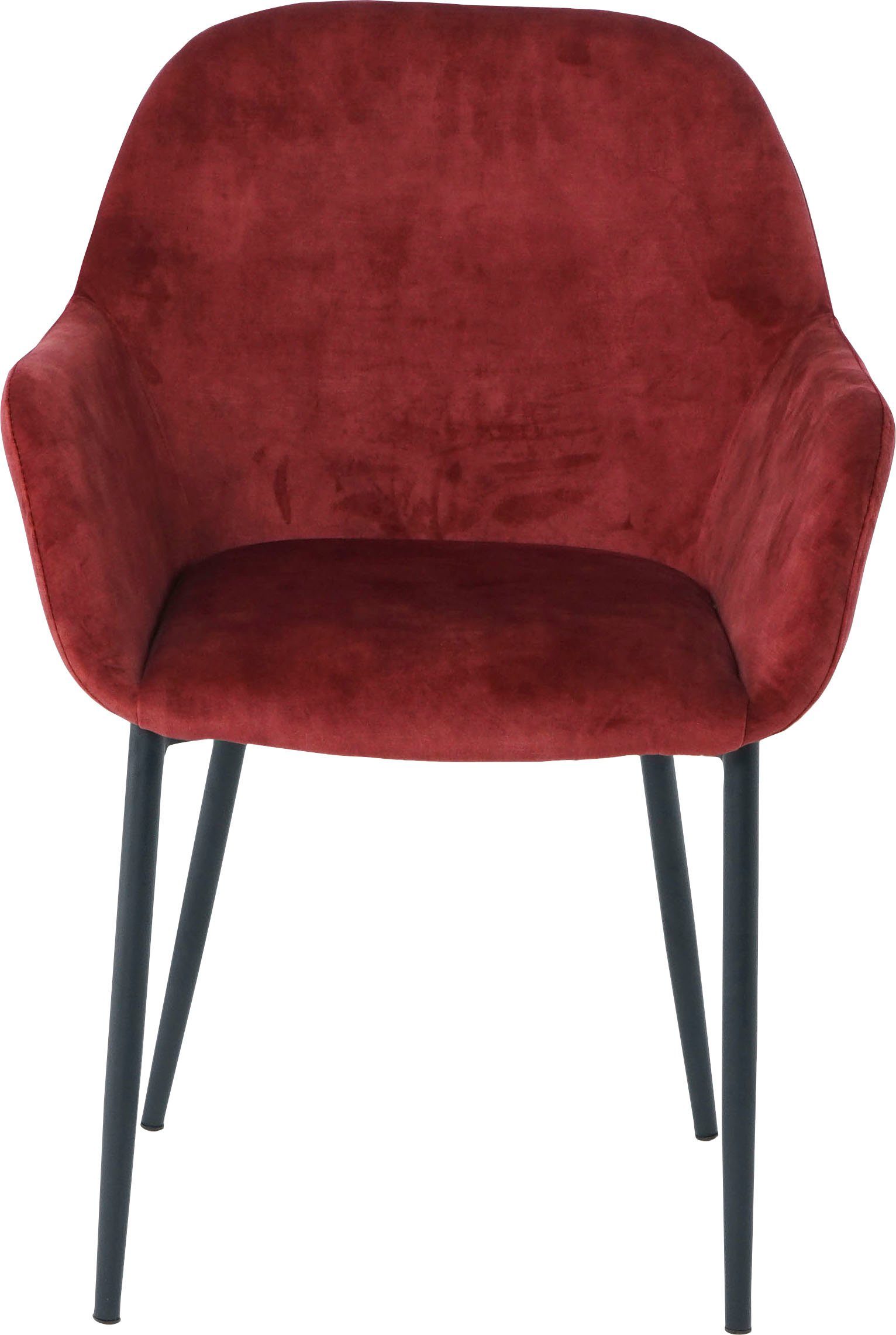 SIT Stoel met armleuningen glamoureuze bekleding in fluwelige look (set, 2 stuks)