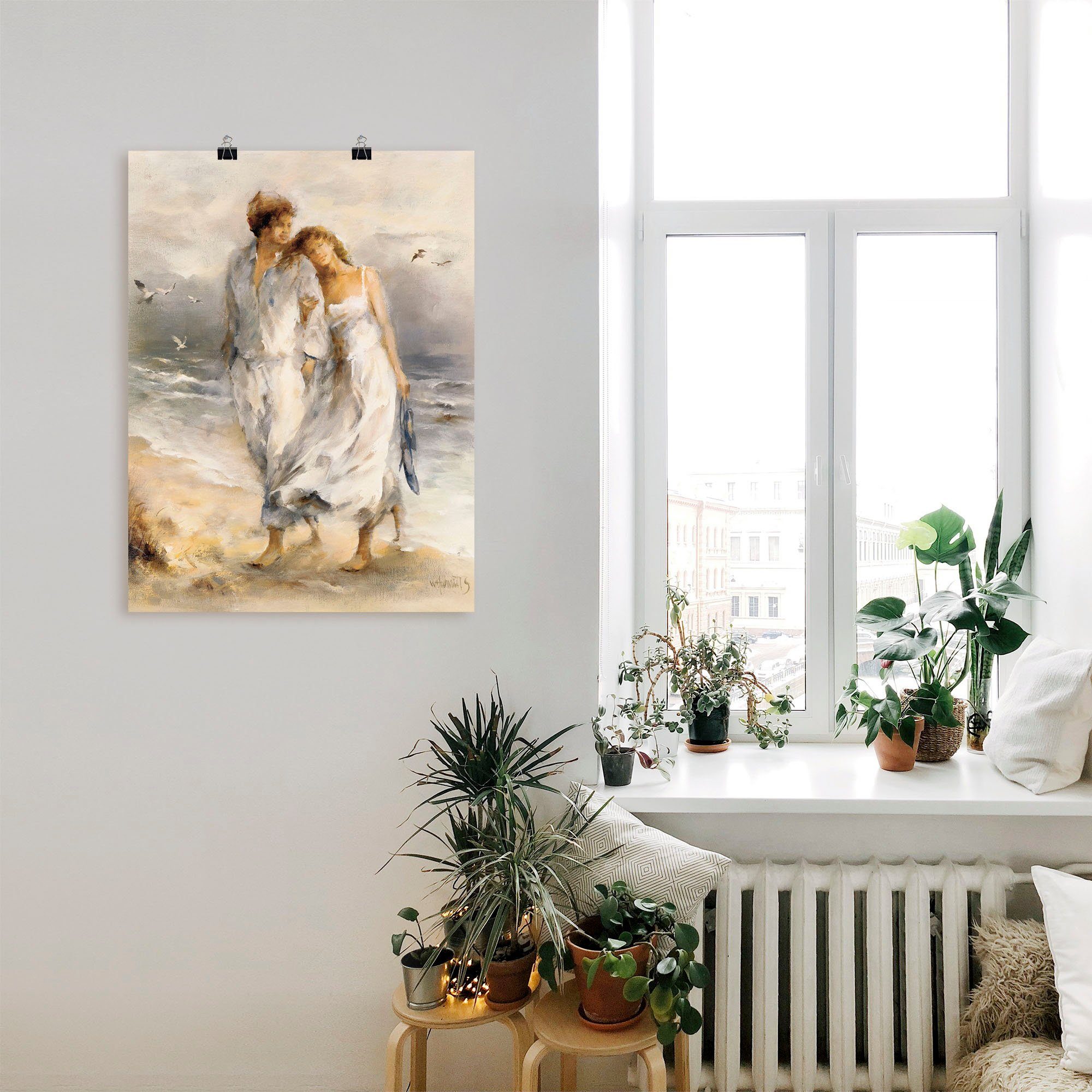 Artland Artprint Verliefd als artprint op linnen, poster, muursticker in verschillende maten