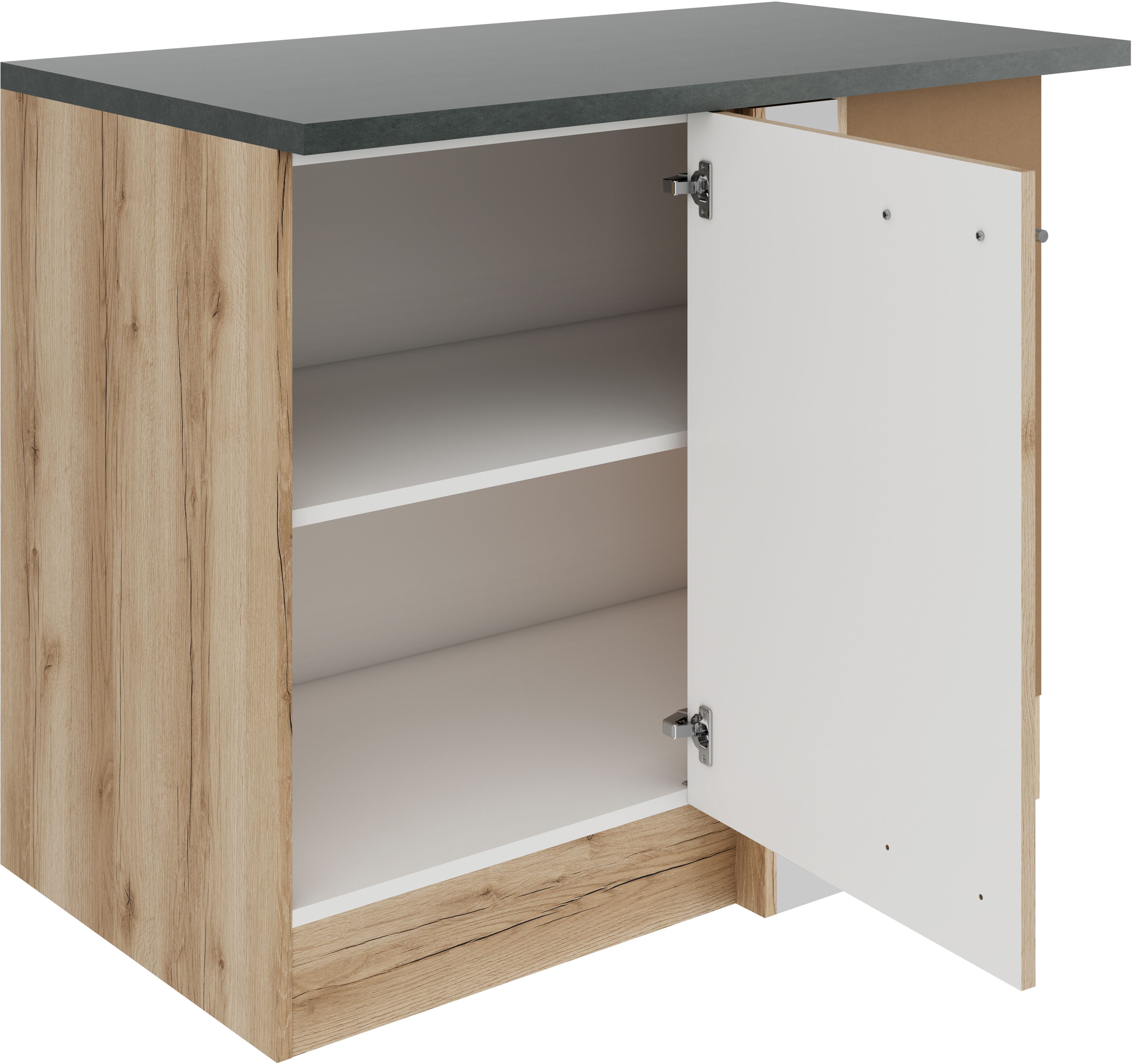 OPTIFIT Hoekonderkast Bella Breedte 100 cm, voor verdere inrichting met een vaatwasser