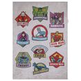 komar wandfolie avengers badges 50 x 70 cm (10 stuks) multicolor