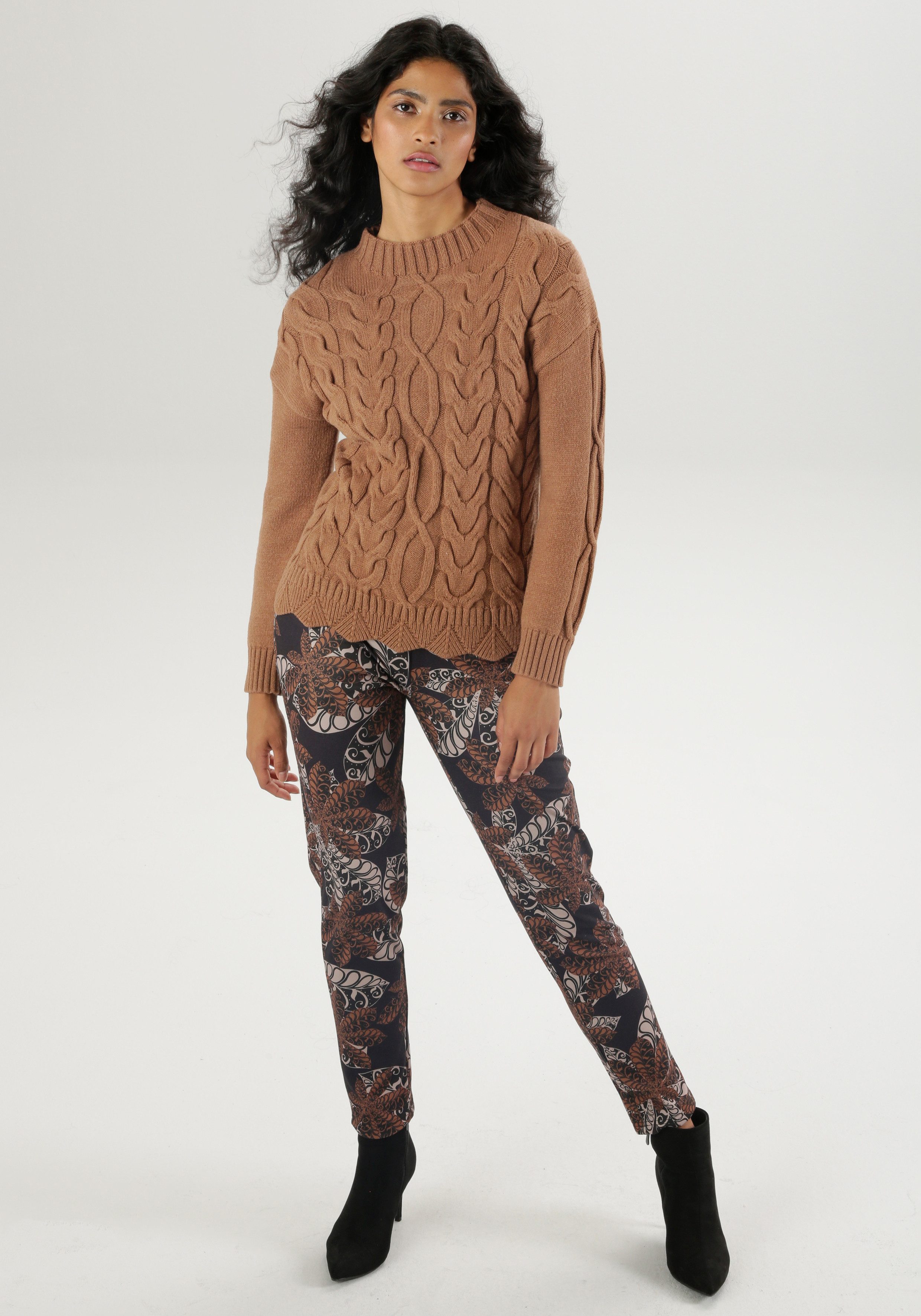 Aniston SELECTED Comfortbroek van stevigere jerseykwaliteit met stretch