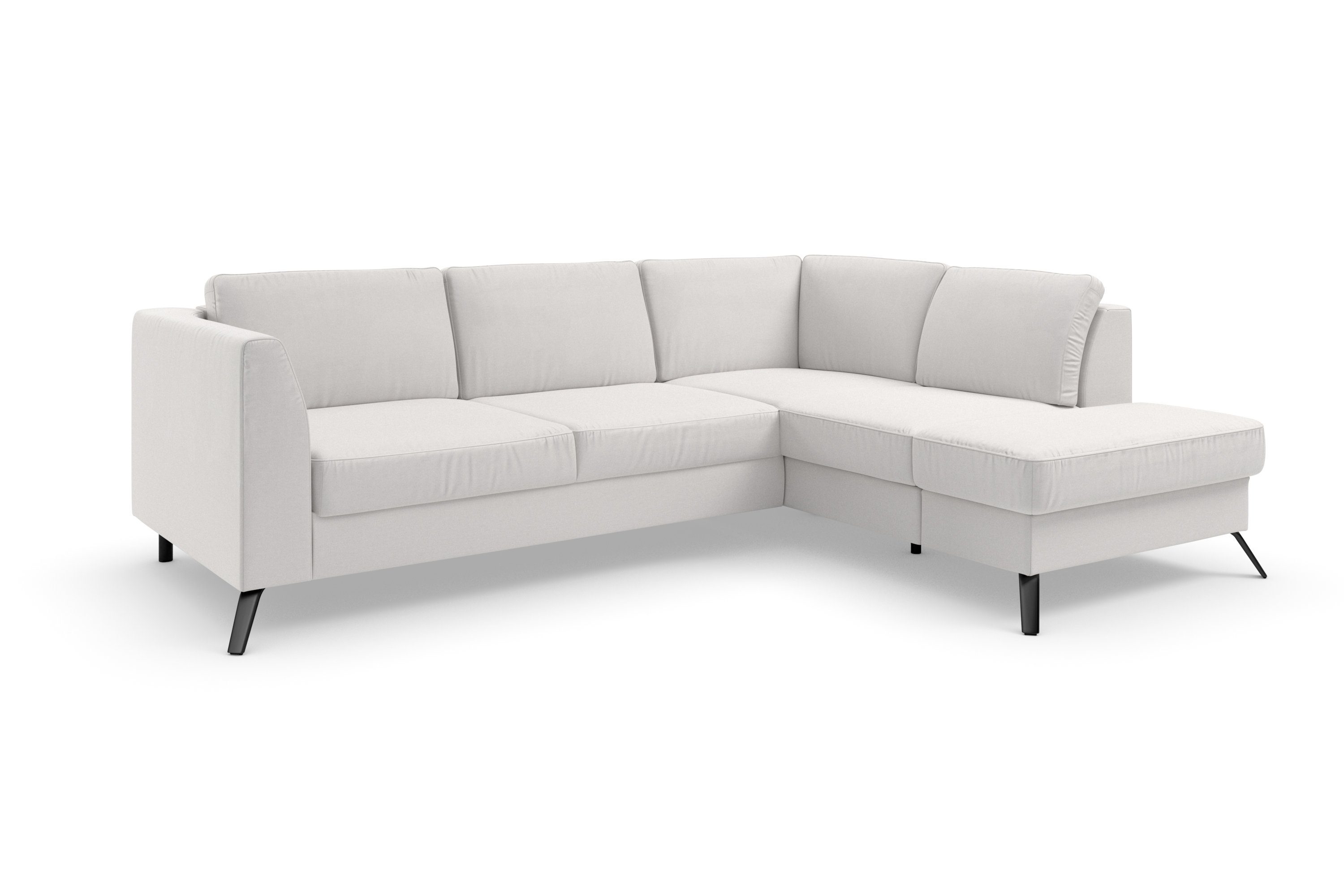 sit&more Hoekbank Olsen L-vorm inclusief zitdiepteverstelling, naar keuze met slaapfunctie, 15 cm hoog