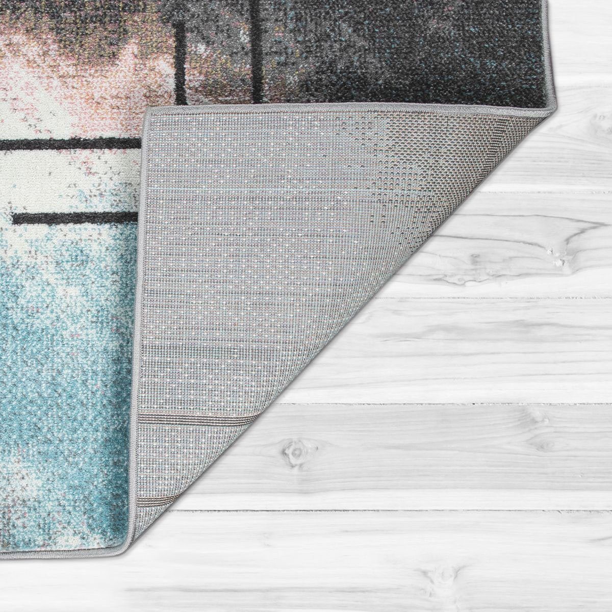 Paco Home Vloerkleed Petit 482 Korte pool, modern abstract motief, pastelkleuren