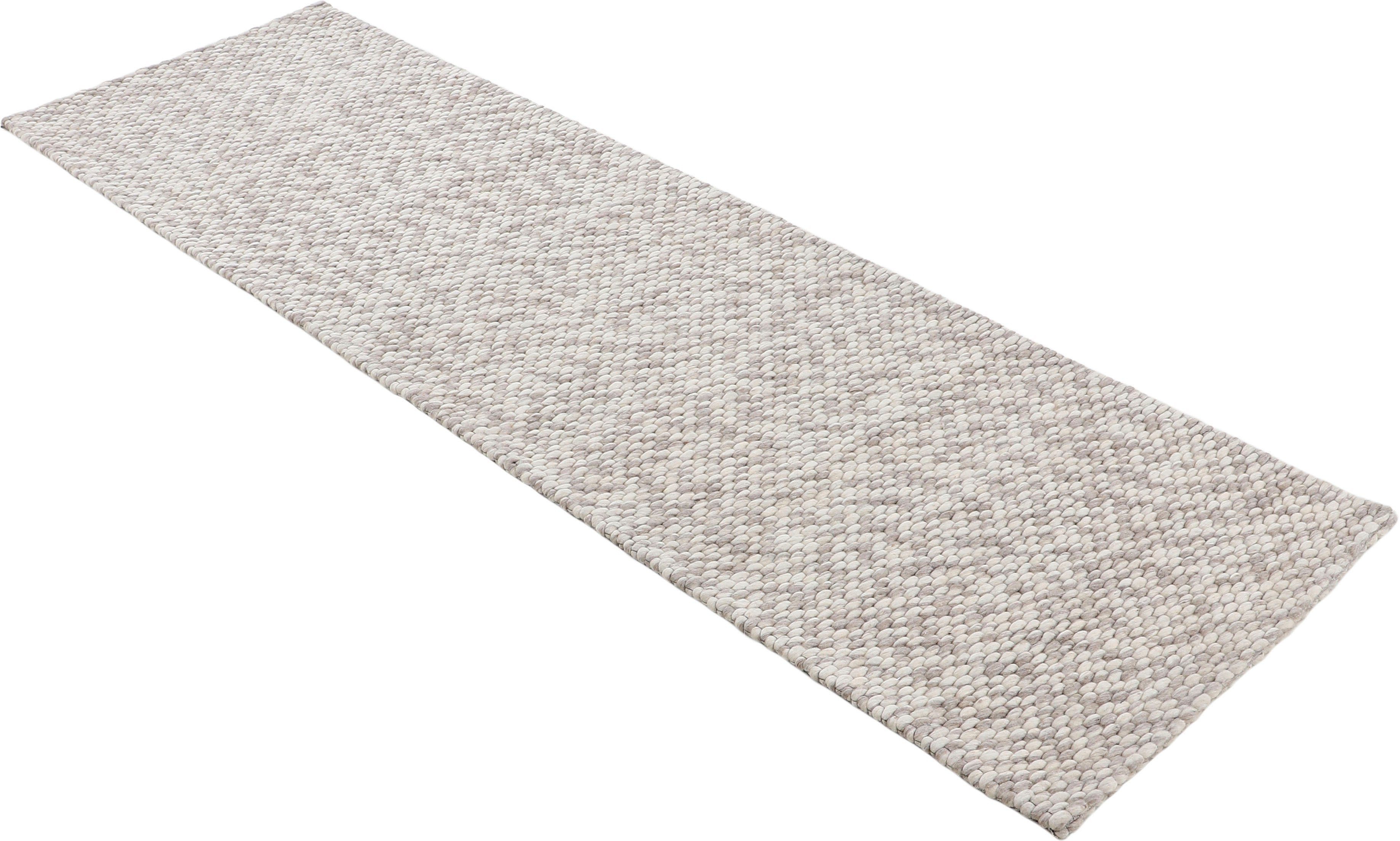 carpetfine Wollen kleed Sina Handgeweven tapijt, 100% wol, gemêleerd, handgeweven, zacht & knuffelig