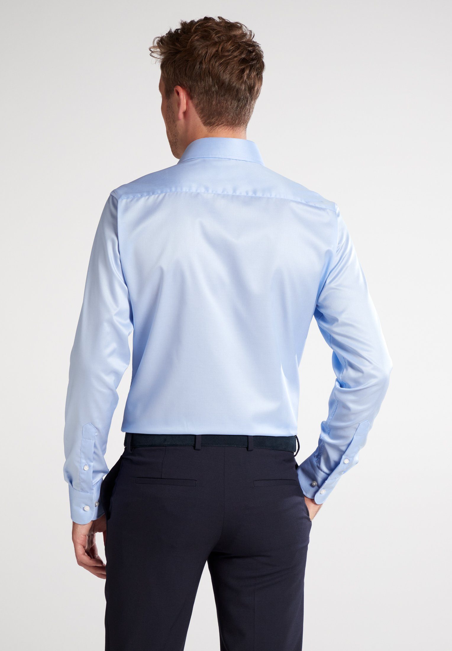 Eterna Overhemd met lange mouwen Slim fit NON IRON (strijkvrij)