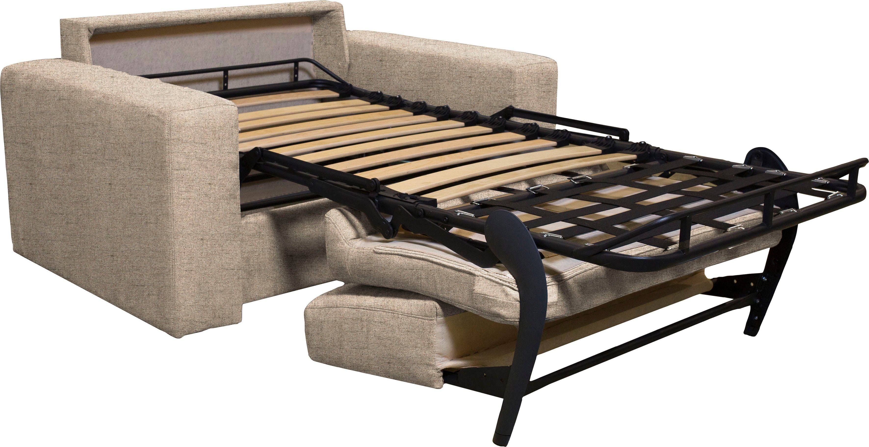 Home affaire Fauteuil Roma matras hoogte 140 cm Bedfunctie, met vering, Afmeting liggend ca. 83x198 cm