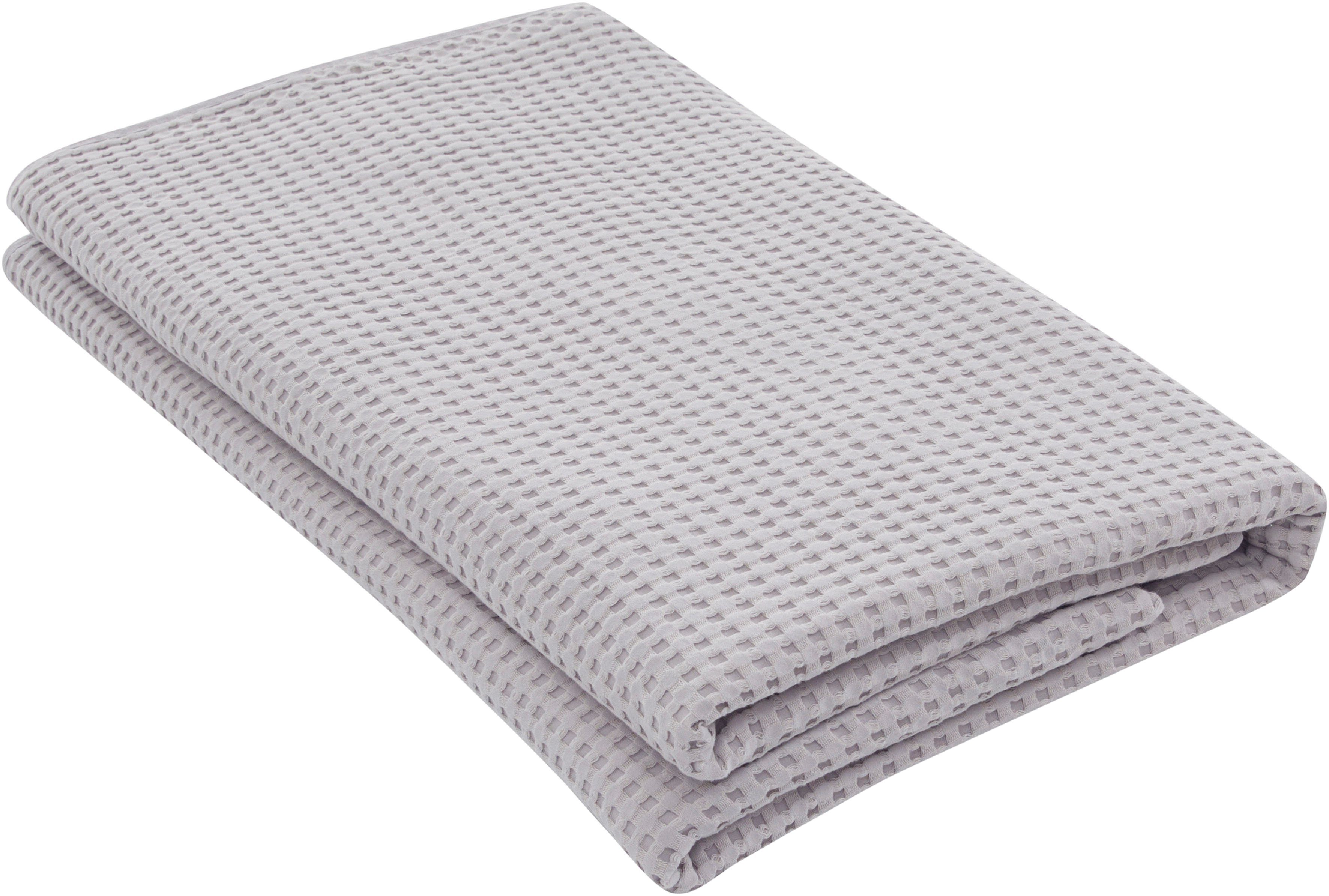 andas Sprei Greta in wafelpiqué-look, vele kleuren beschikbaar, deken vanaf 150x250 cm