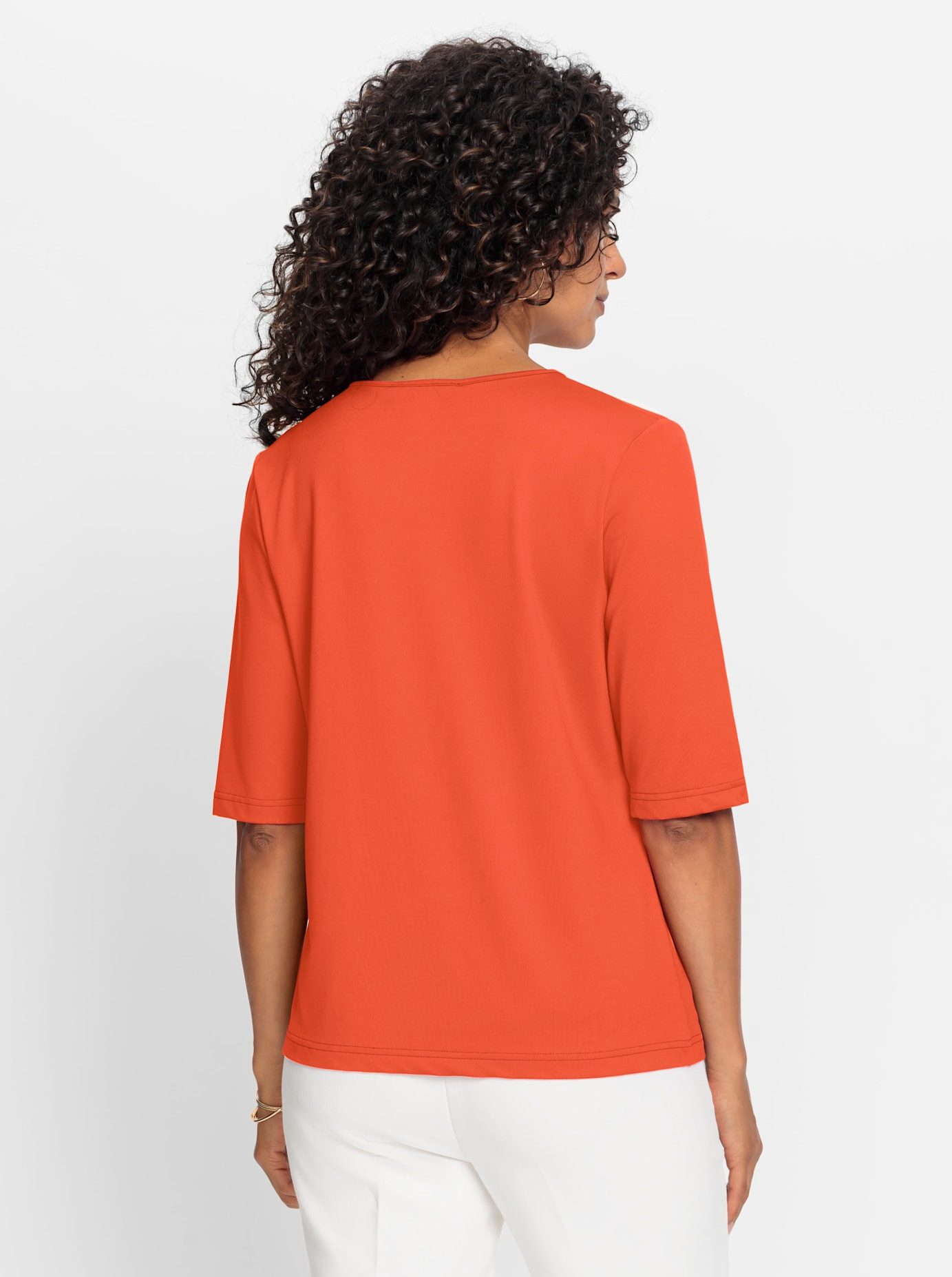 Casual Looks Shirt met V-hals Shirt (1-delig)
