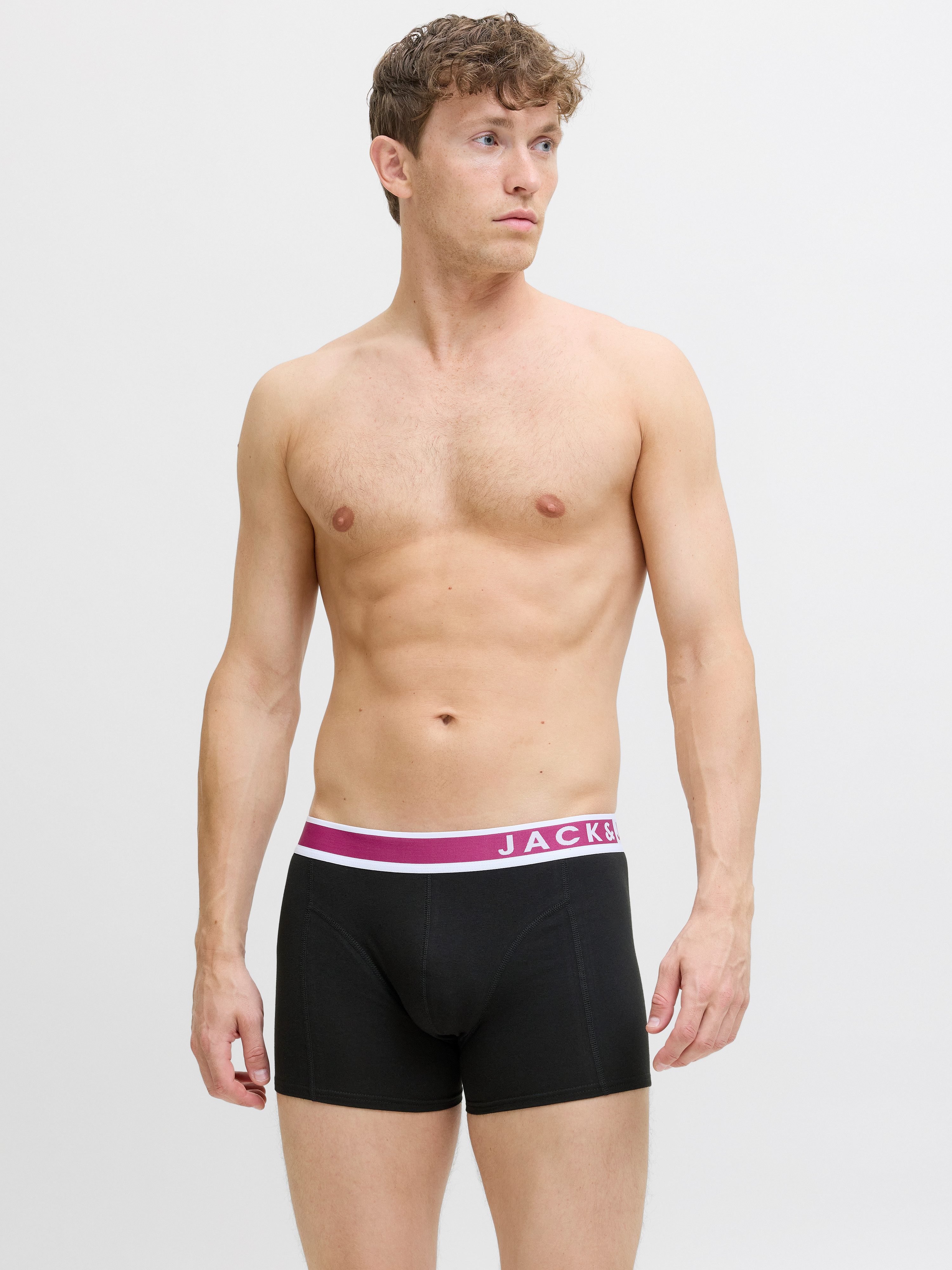Jack & Jones Trunk JACEASTON SOLID TRUNKS 3 PACK SN (set, 3 stuks)