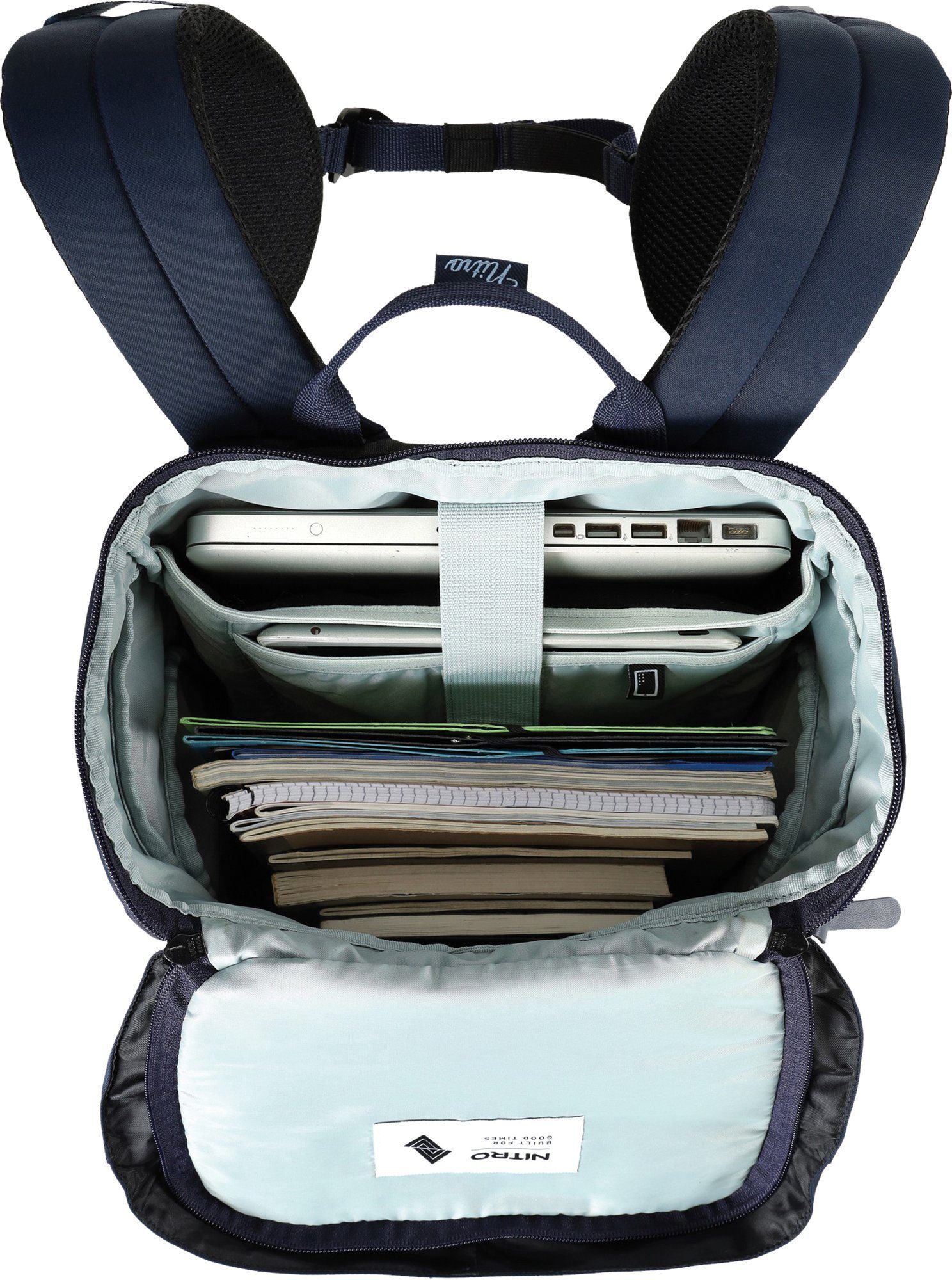 NITRO Vrijetijdsrugzak Daypacker met laptopvak, schoolrugzak, wandelaarsrugzak of streetpack