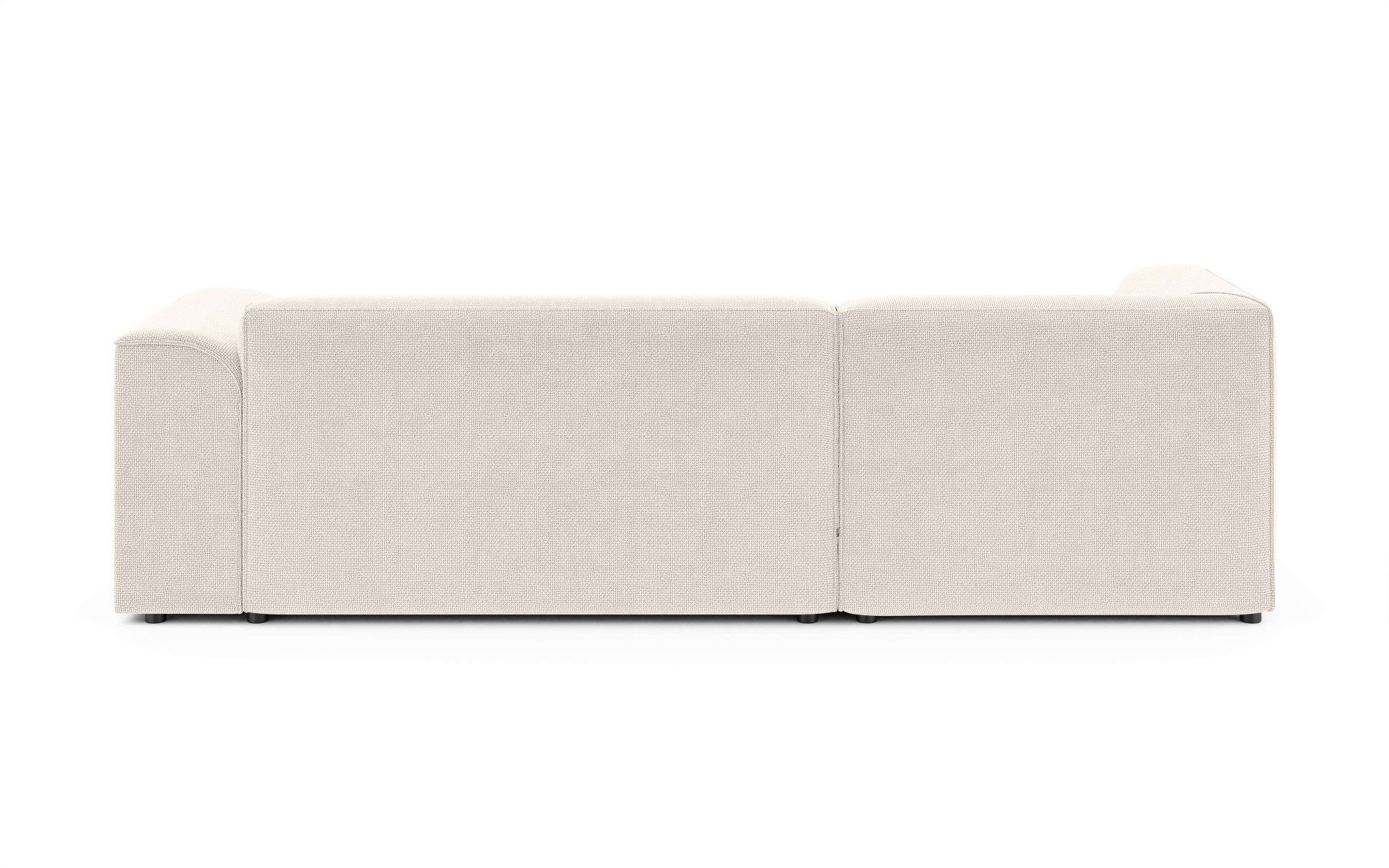 INOSIGN Hoekbank MERID L-vorm (257 cm), tijdloos & stijlvol ontwerp Uitgebreid gepolsterd, in cord, chenille en structuur