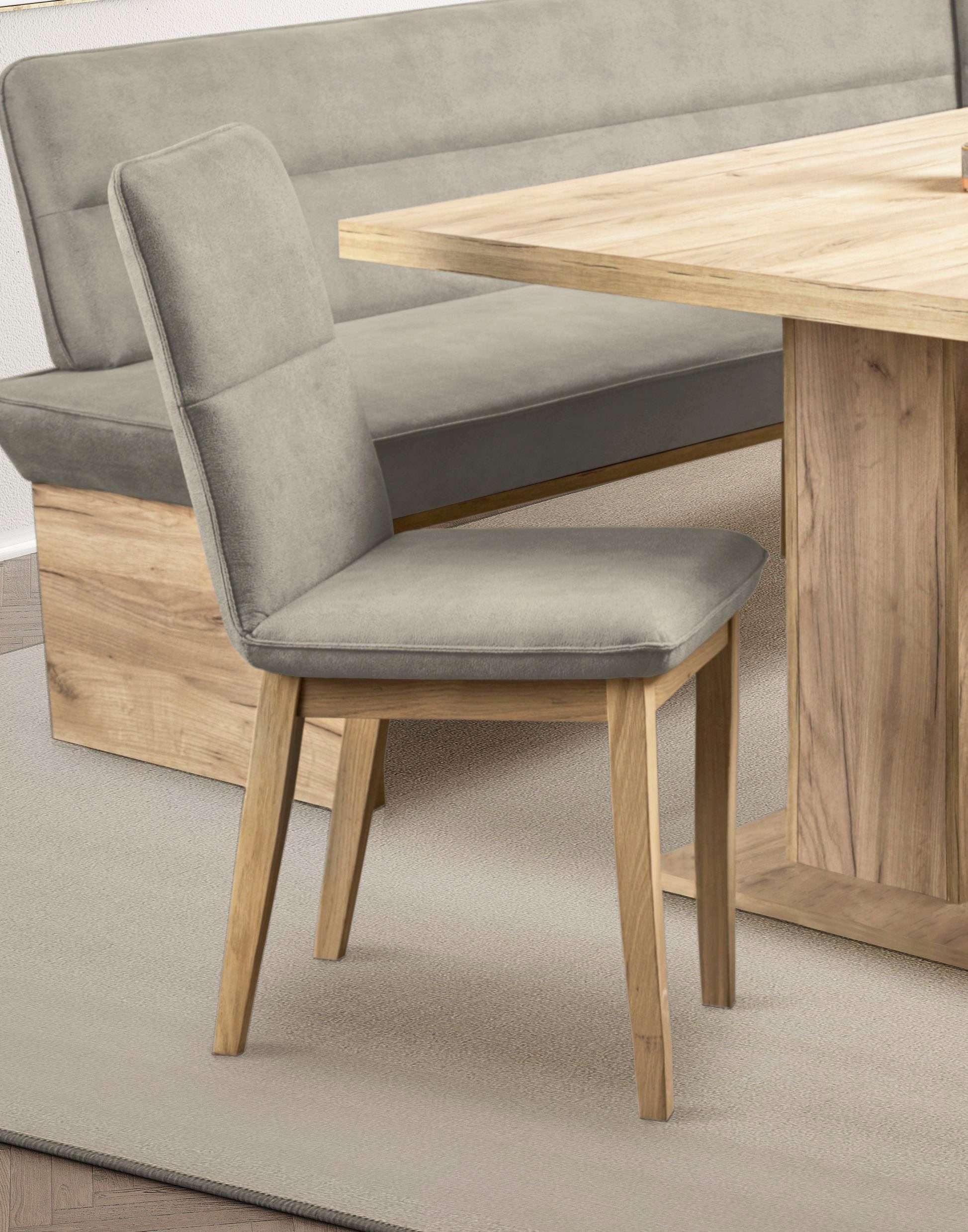 Home affaire Eethoek Beluna + Cross eethoek zitgroep hoekbank keukenbank BESTSELLER (set, 4-delig)