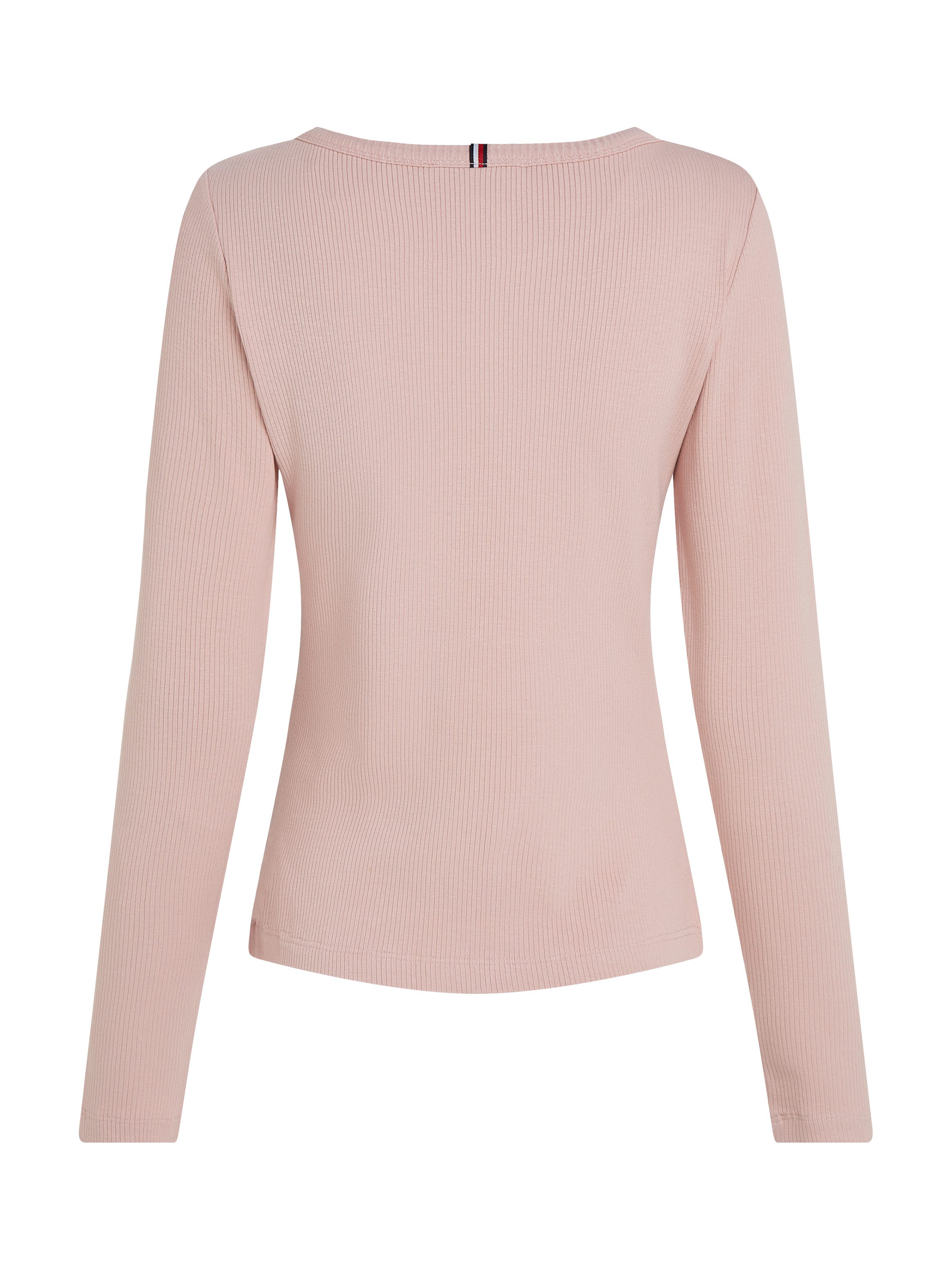 Tommy Hilfiger Shirt met lange mouwen SLIM 5X2 RIB O-NK LS