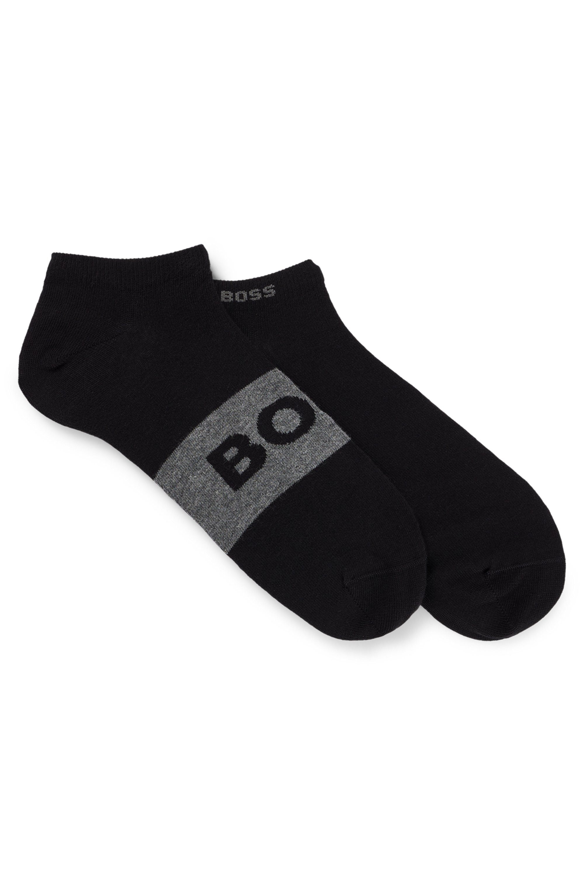 BOSS Business-sokken 2P AS Logo CC met groot, ingestrikt boss logo-opschrift (2 paar, Set van 2)